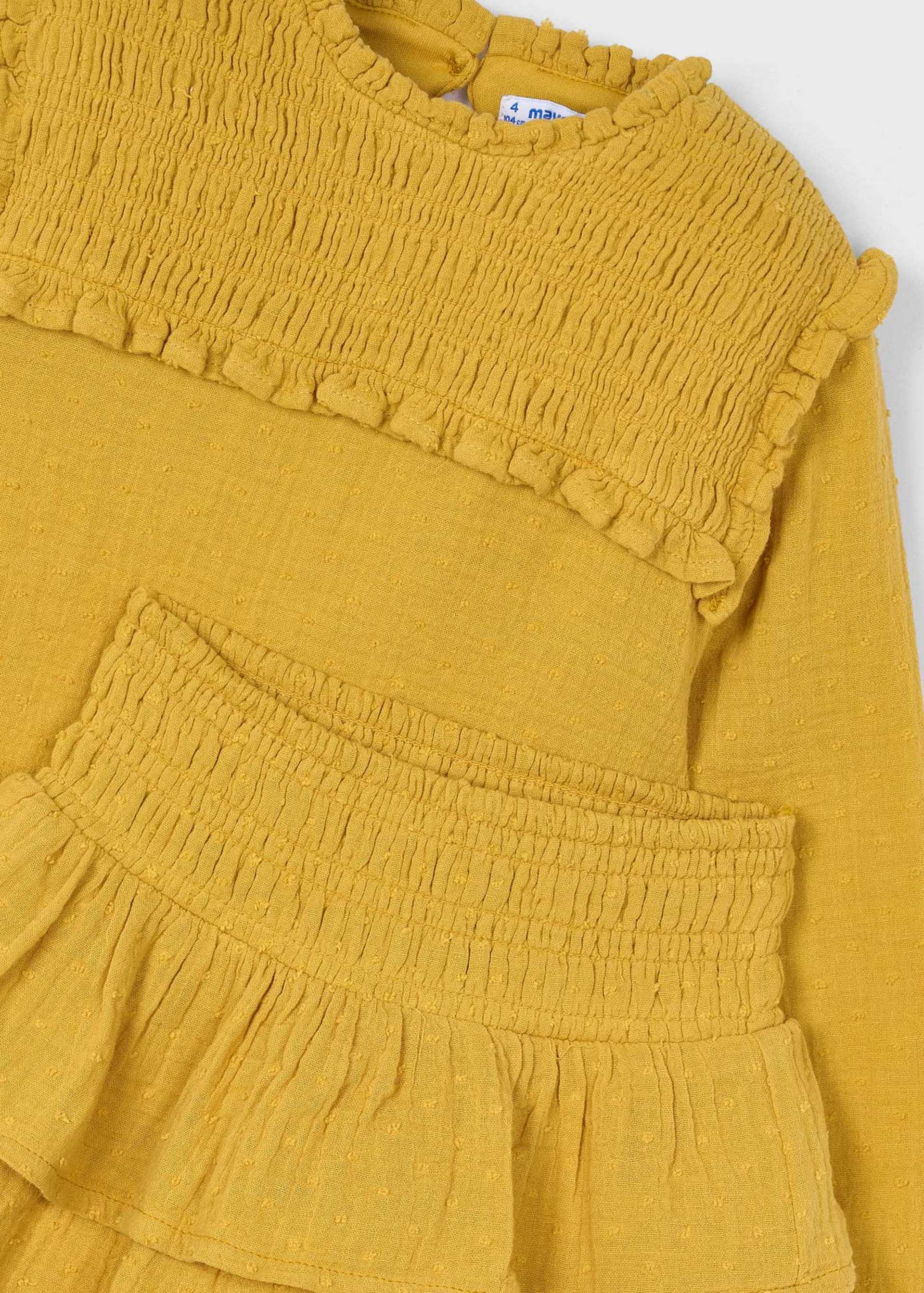 Girls ruffled skirt and blouse set