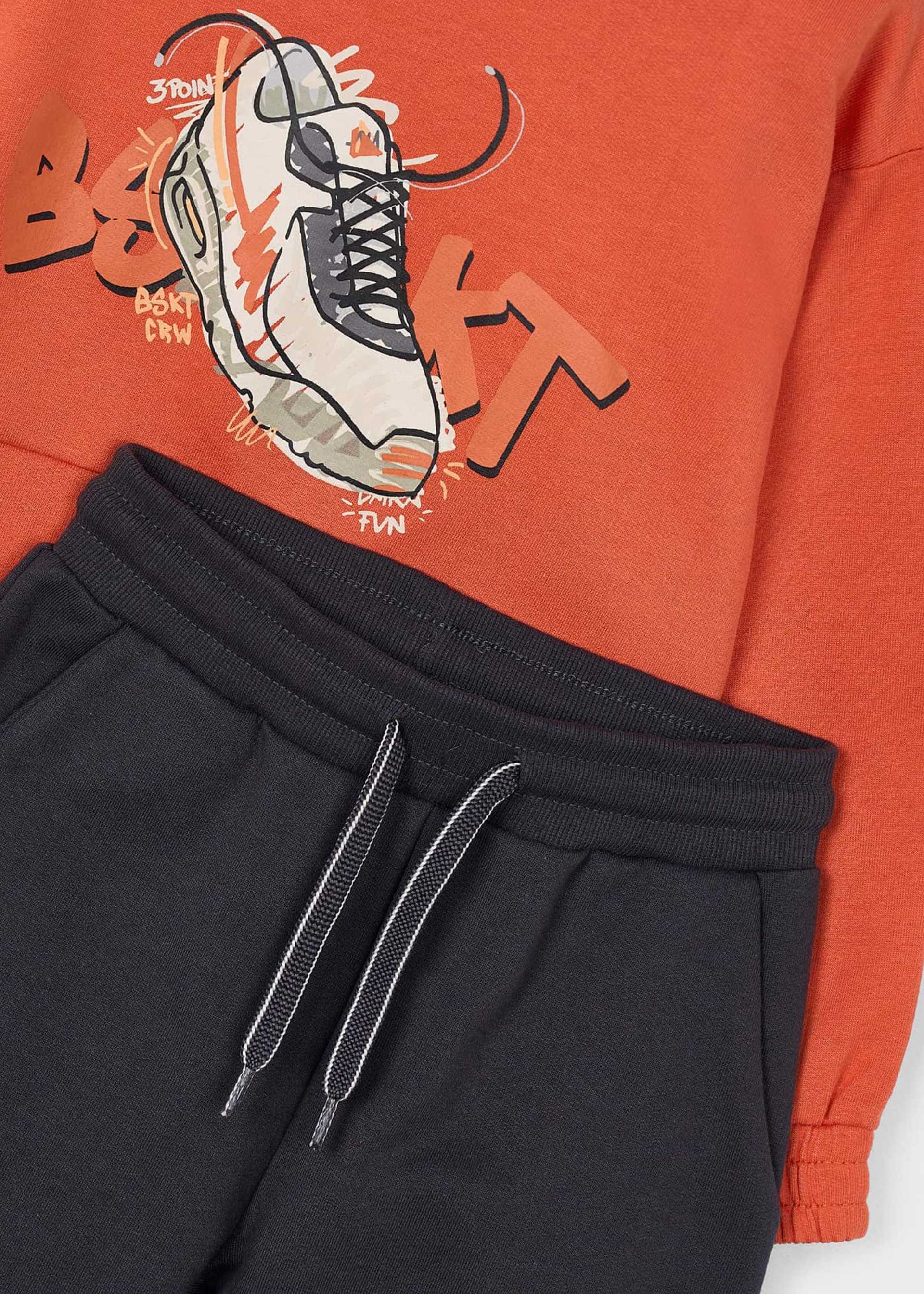 Boys print tracksuit