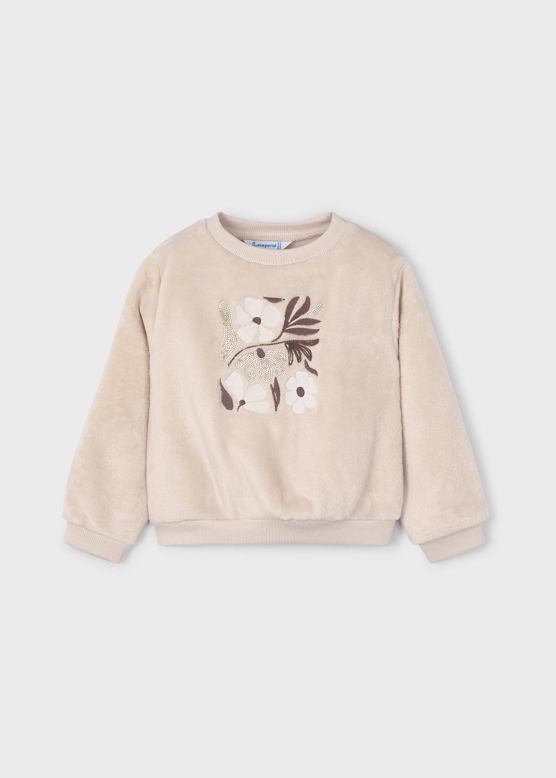 Sweat pelo flores menina