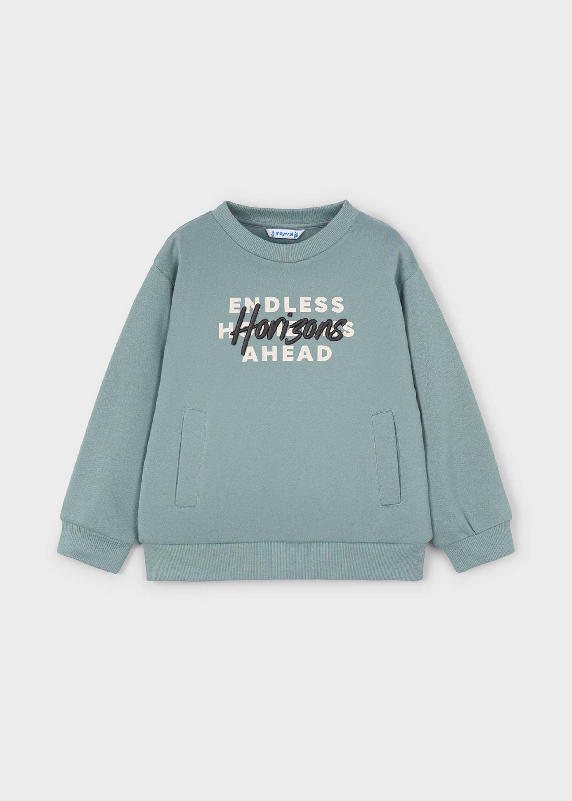 Sudadera bordado unisex infantil