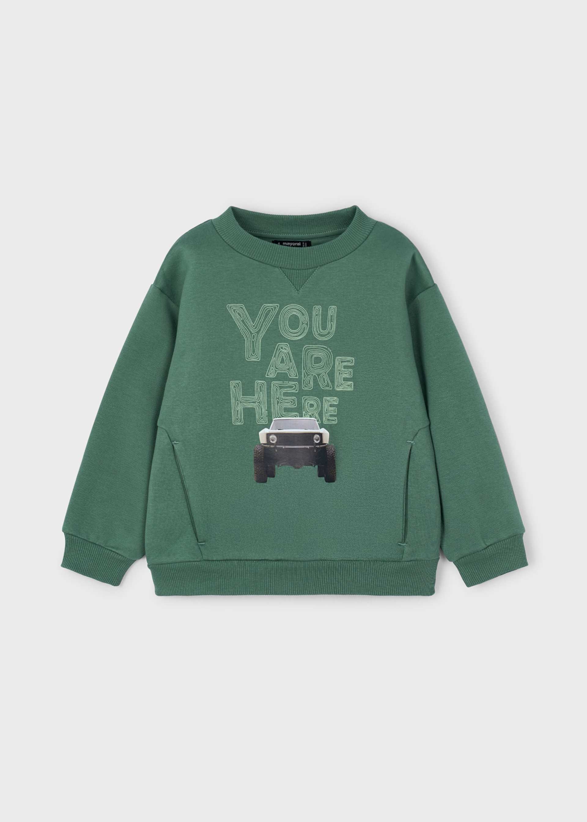 Sweatshirt Auto Jungen
