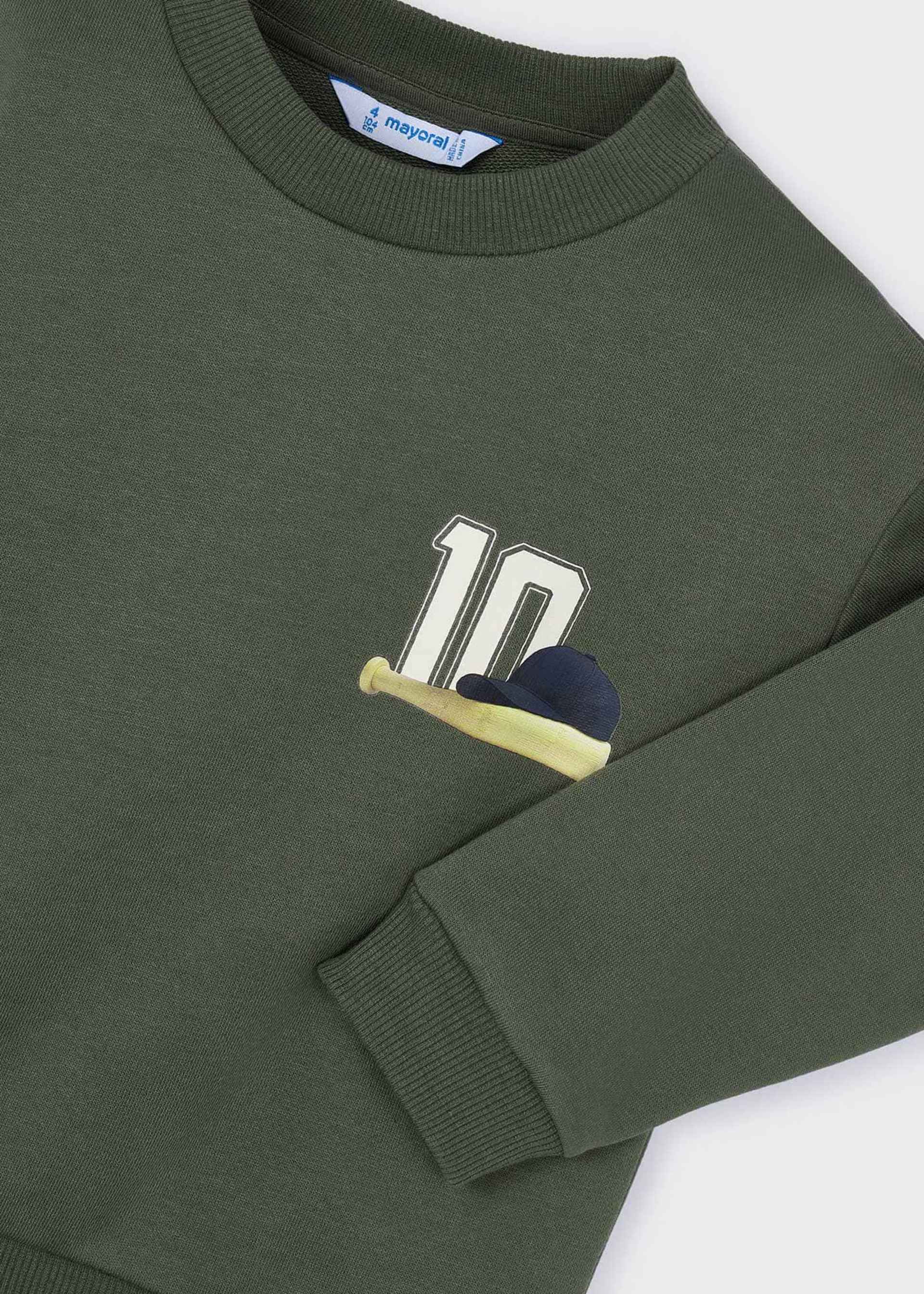 Sweat imprimé au dos garçon