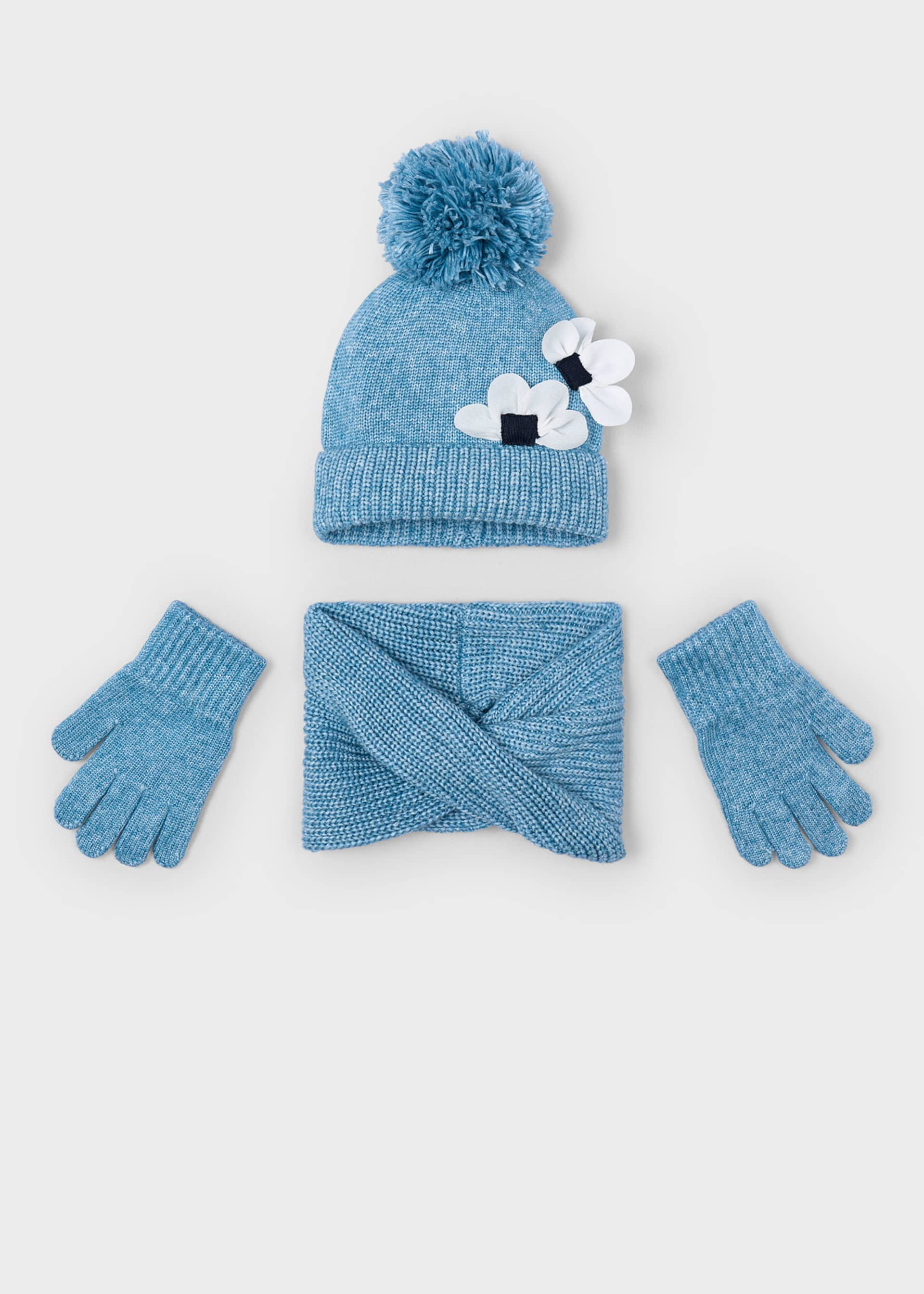 Girls 3 piece scarf set