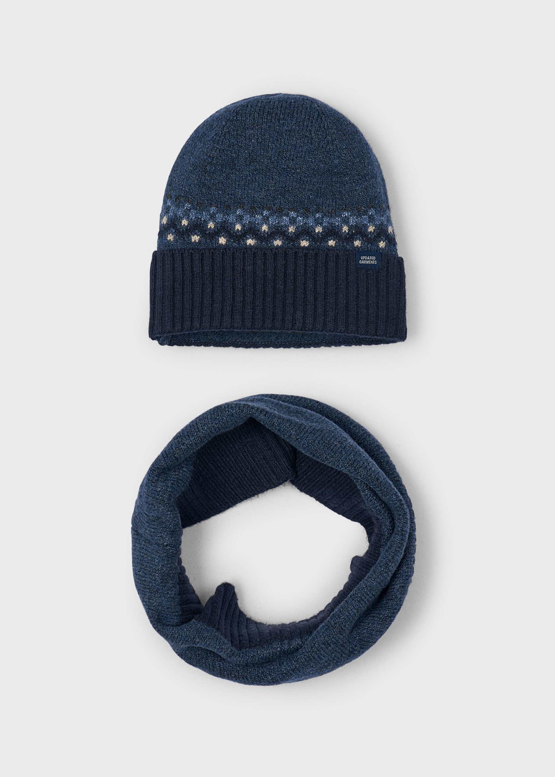 Ensemble bonnet et écharpe garçon
