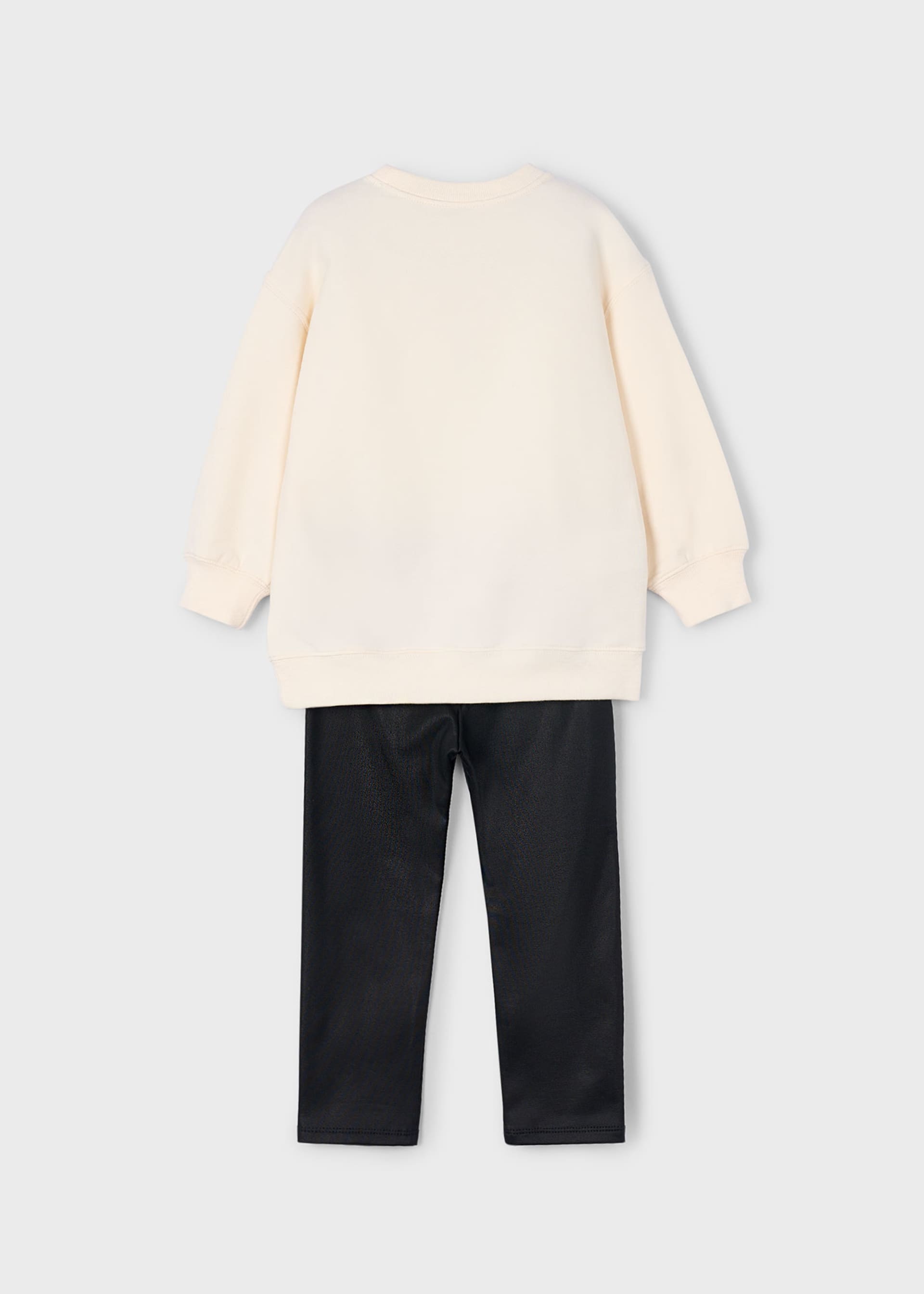 Conjunto legging y sudadera osito niña