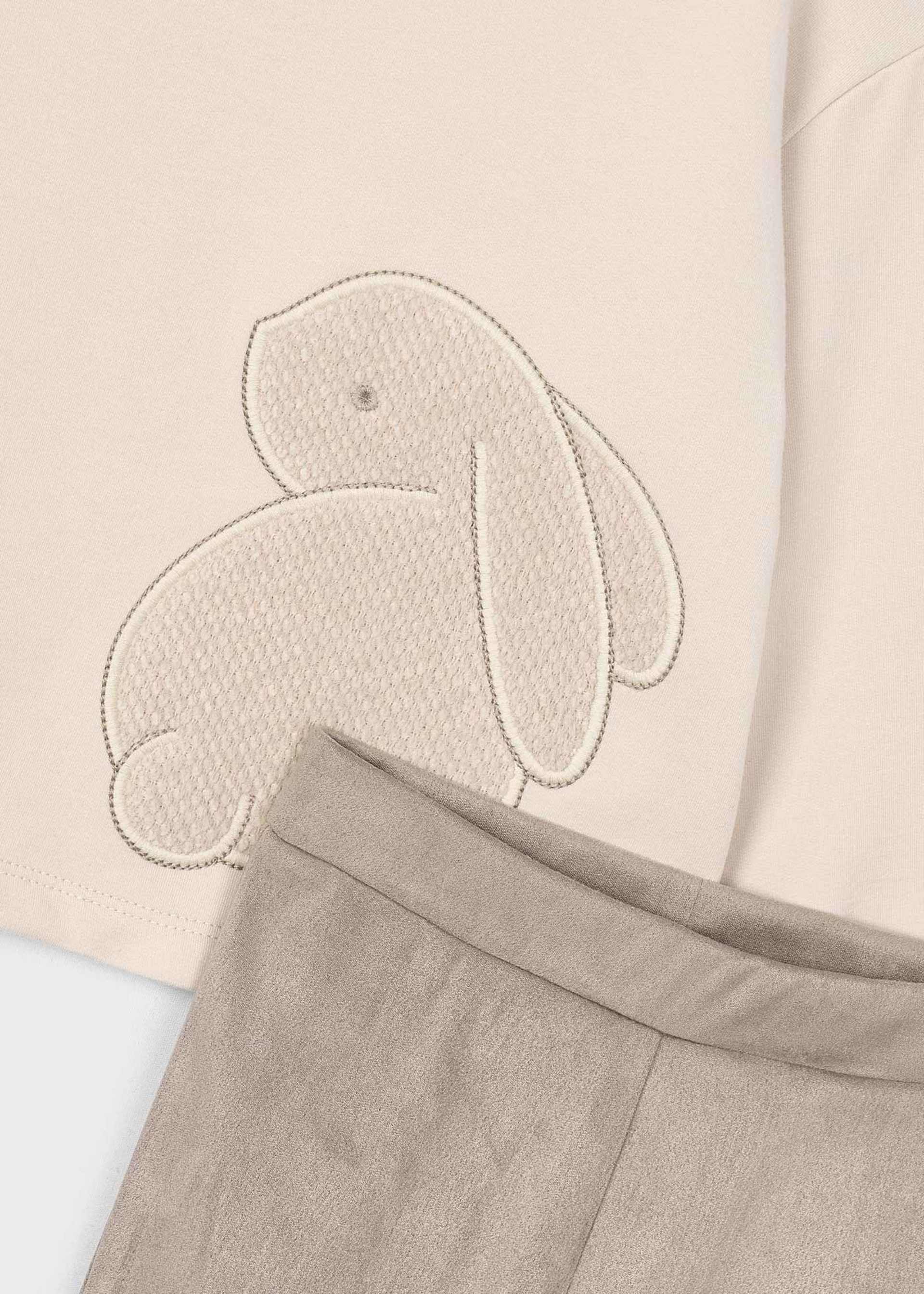 Set Leggings und Sweatshirt bestickt Mädchen Set Leggings und Sweatshirt bestickt Mädchen