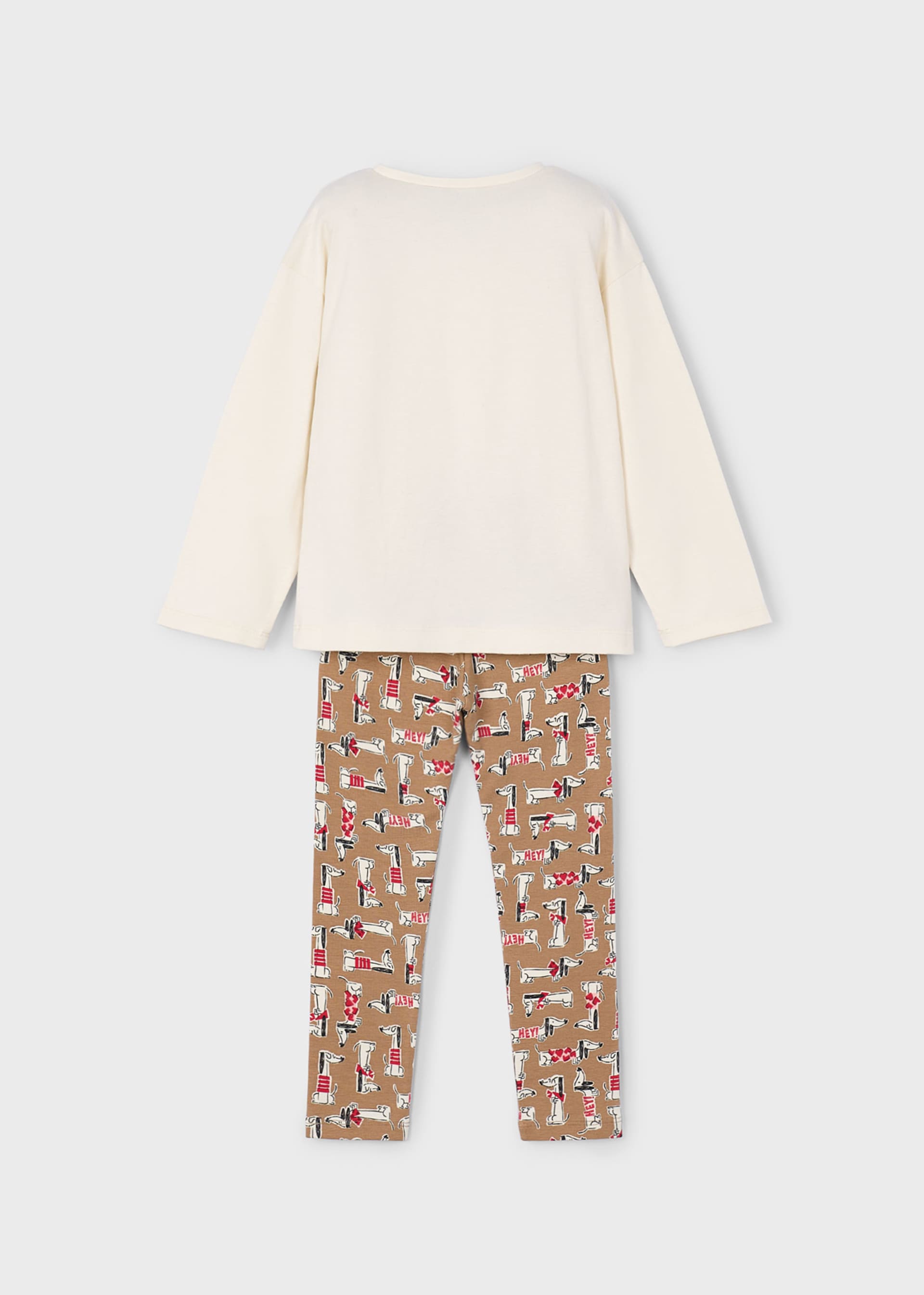 Conjunto legging estampado y camiseta niña