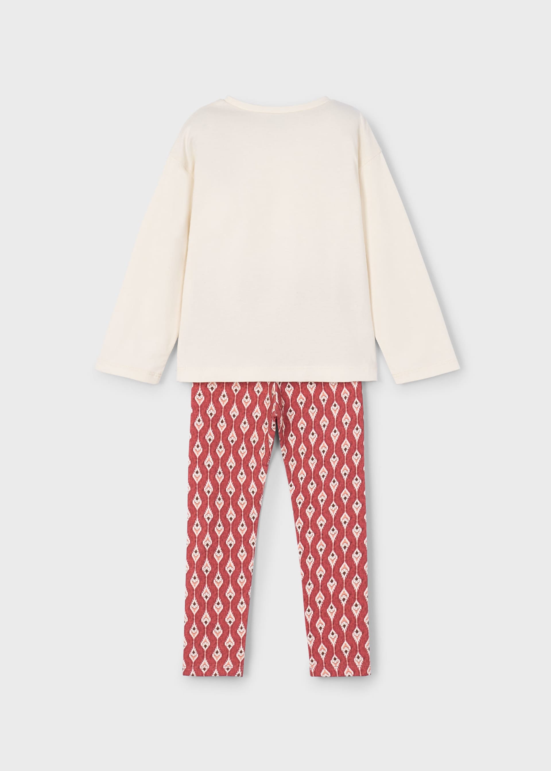 Conjunto legging estampado y playera niña