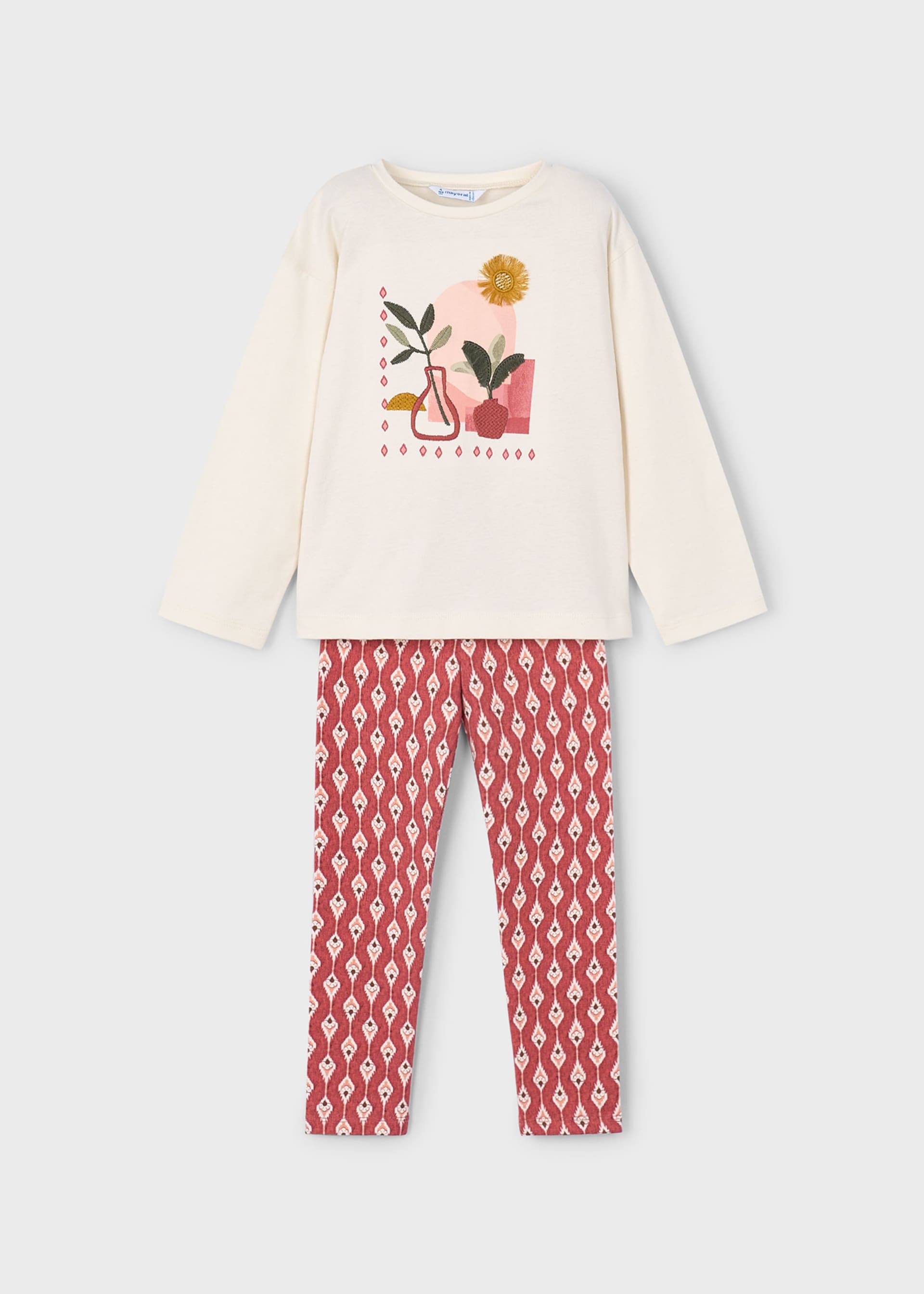 Girls printed legging and shirt set Girls printed legging and shirt set