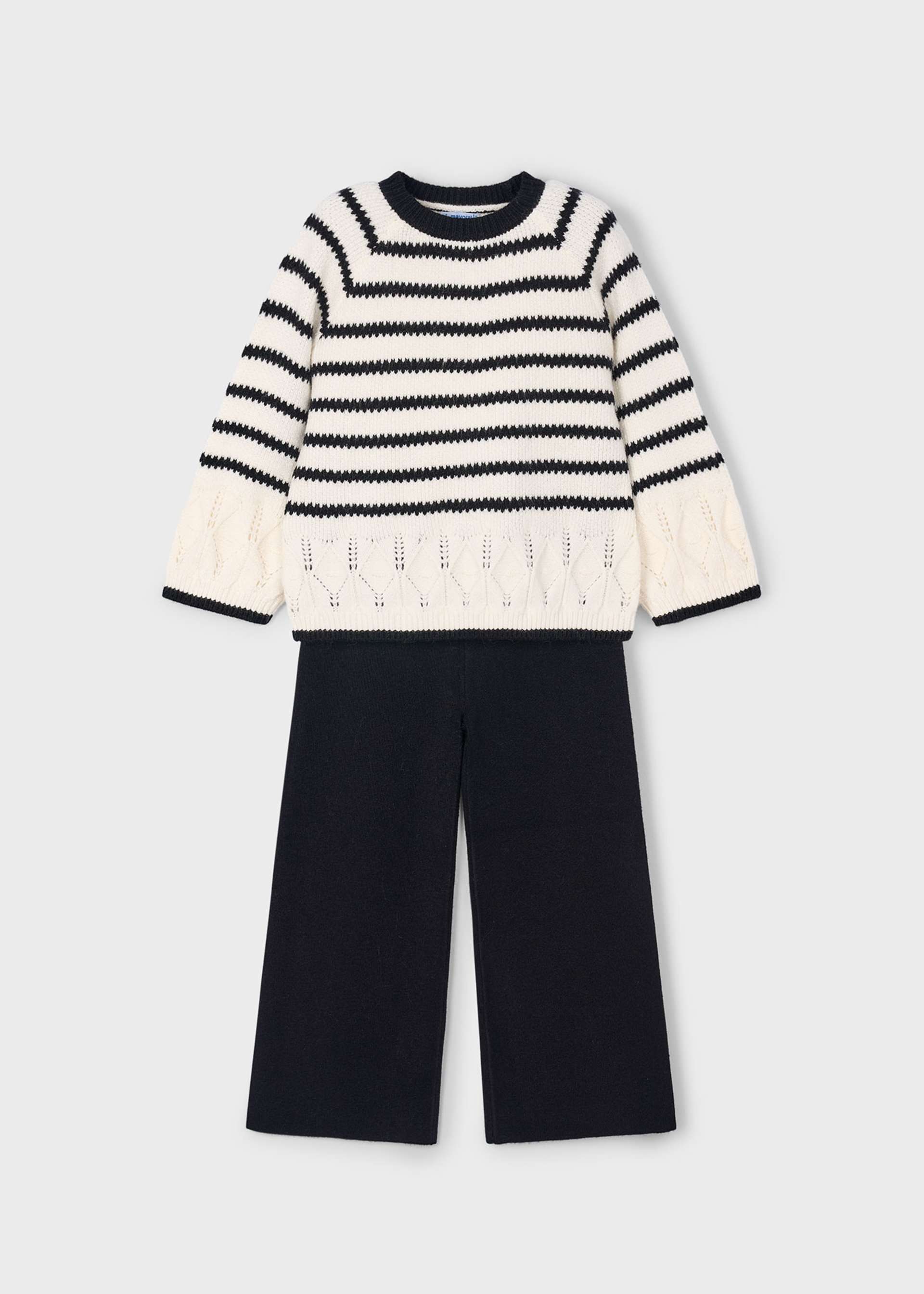 Set Hose und Pullover gestreift Mädchen Set Hose und Pullover gestreift Mädchen