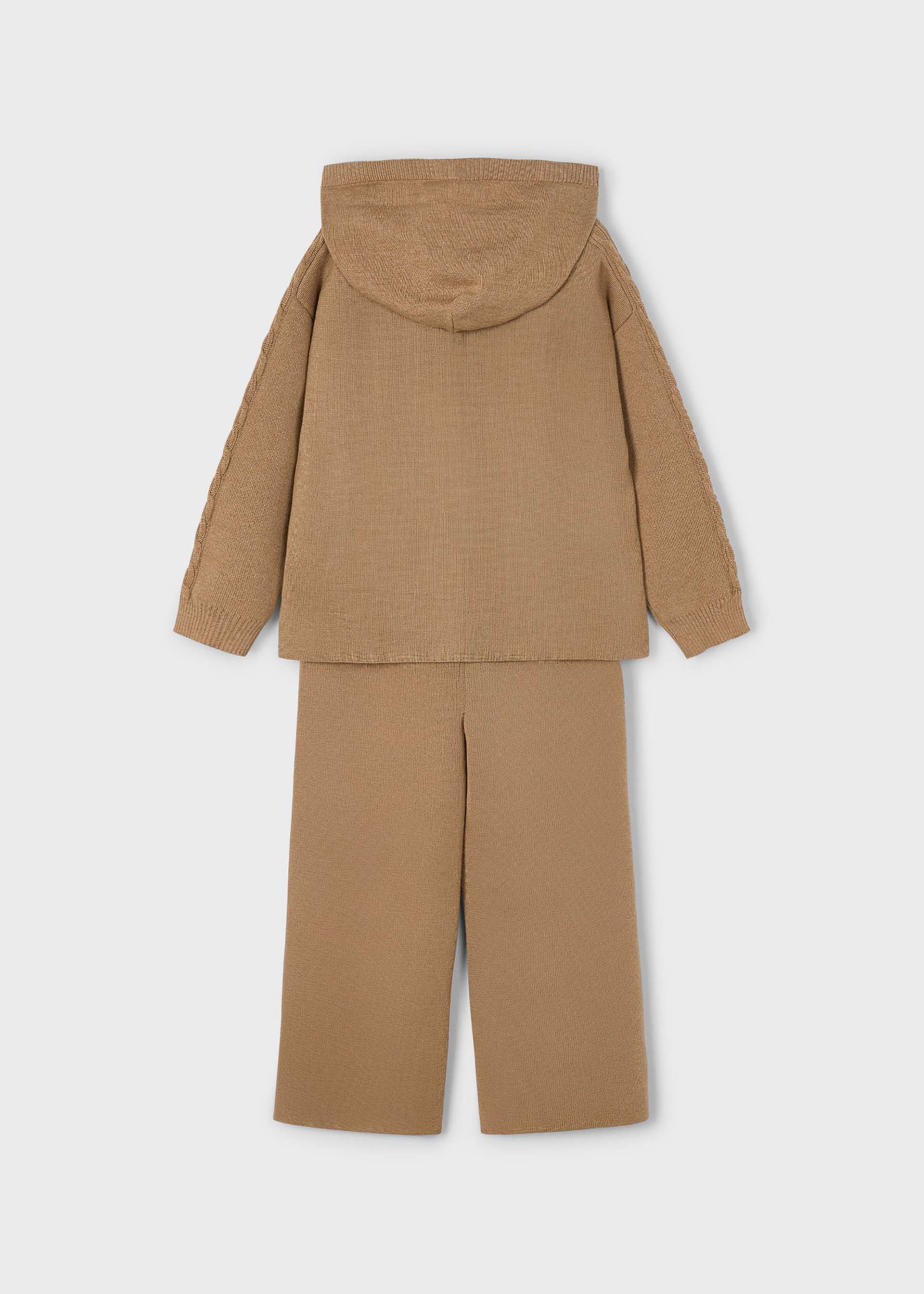 Girl Knit Pants and Hoodie Set