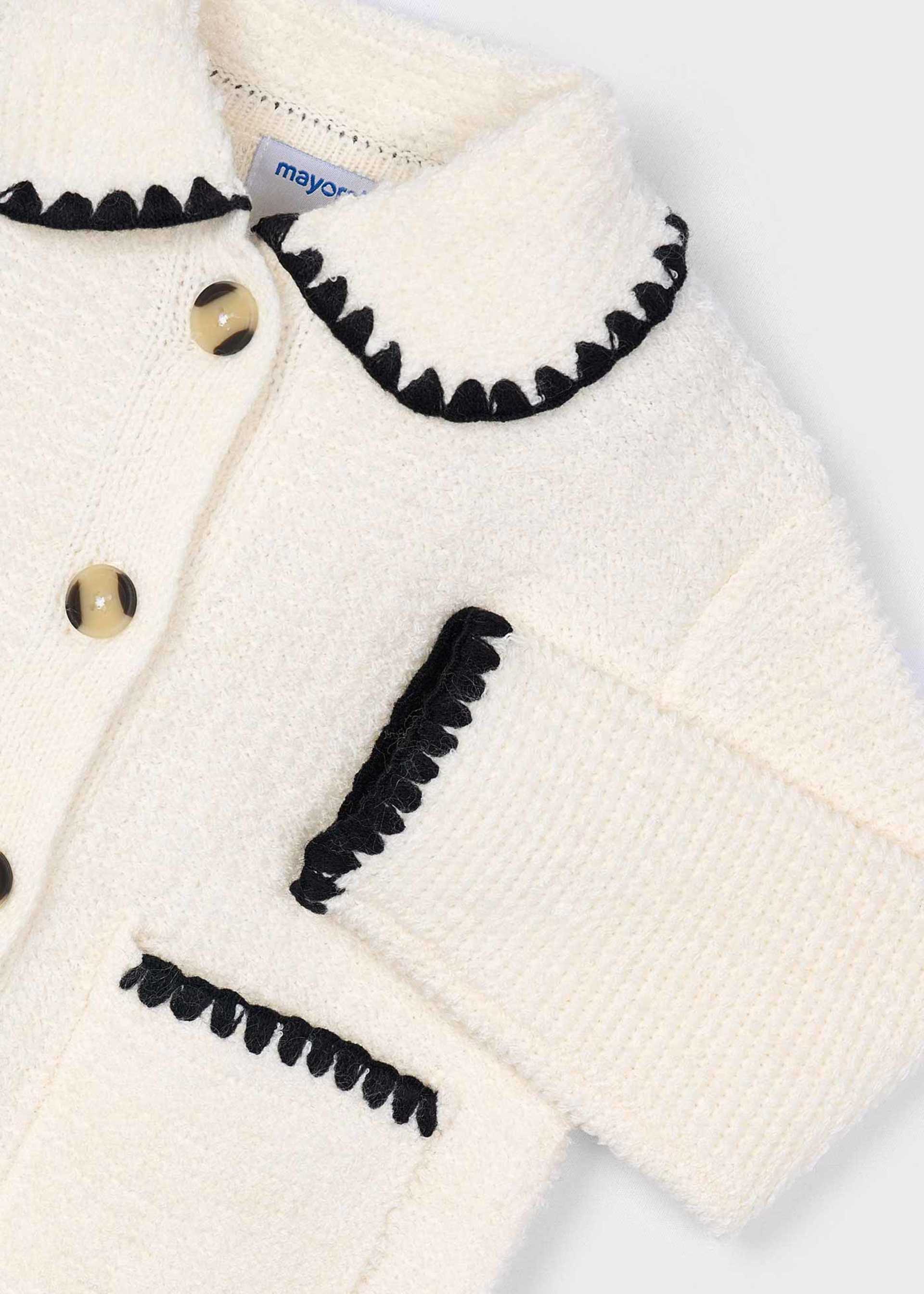 Chaqueta tricot bucles niña Chaqueta tricot bucles niña