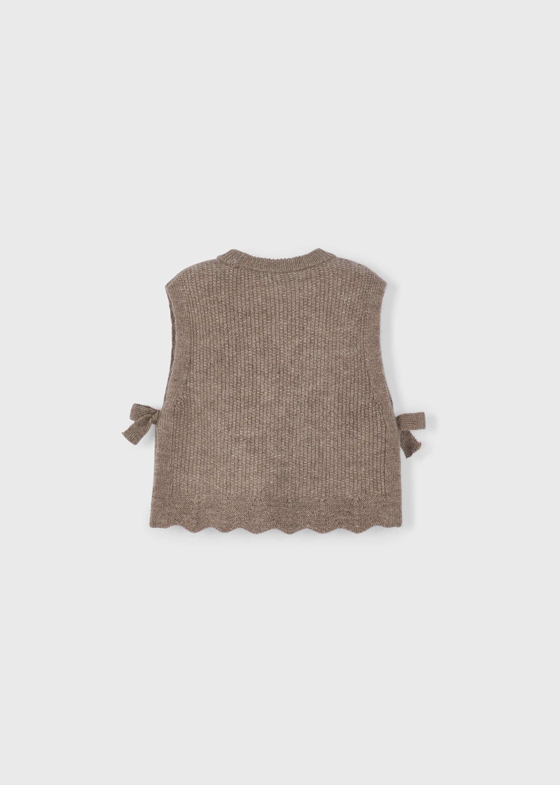 Girl Knit Vest with Side Bows