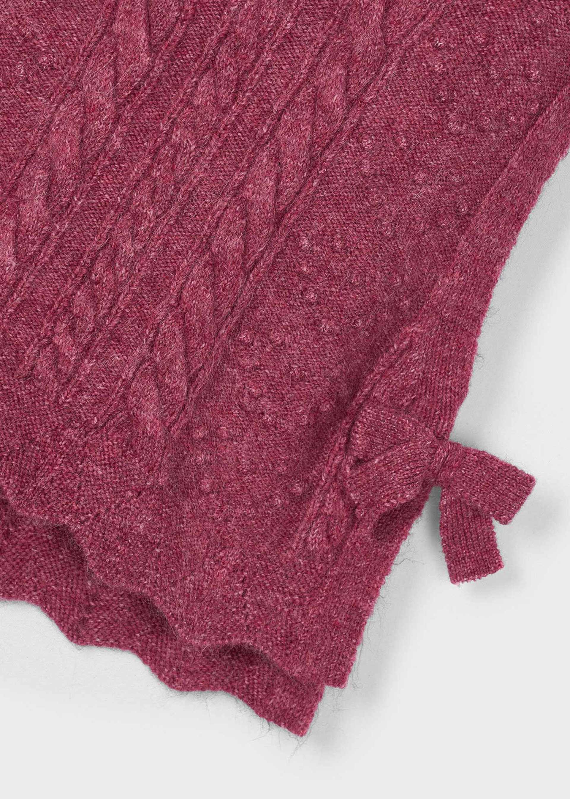 Gilet tricot nœuds fille