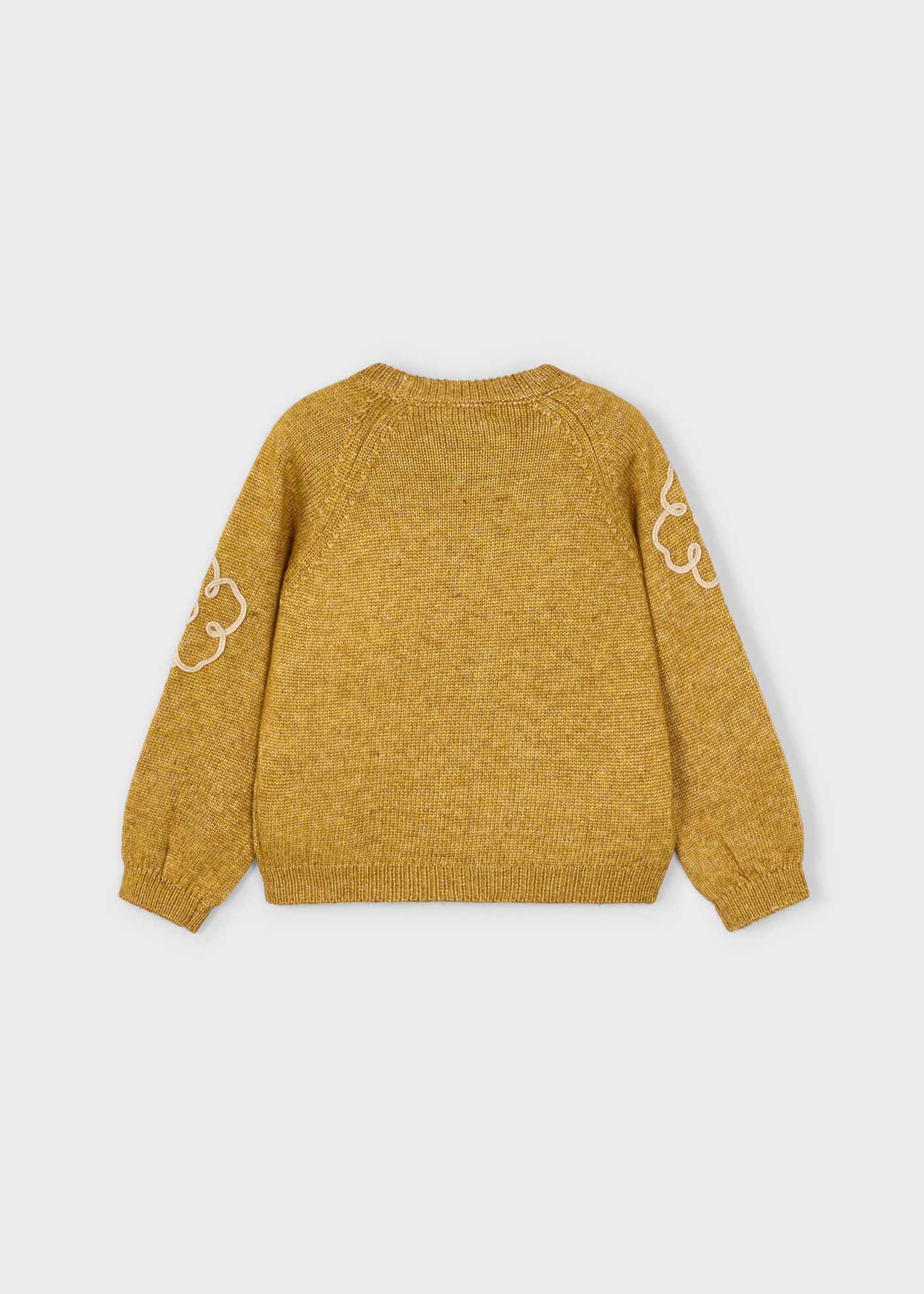 Pullover Blumenapplikation Mädchen