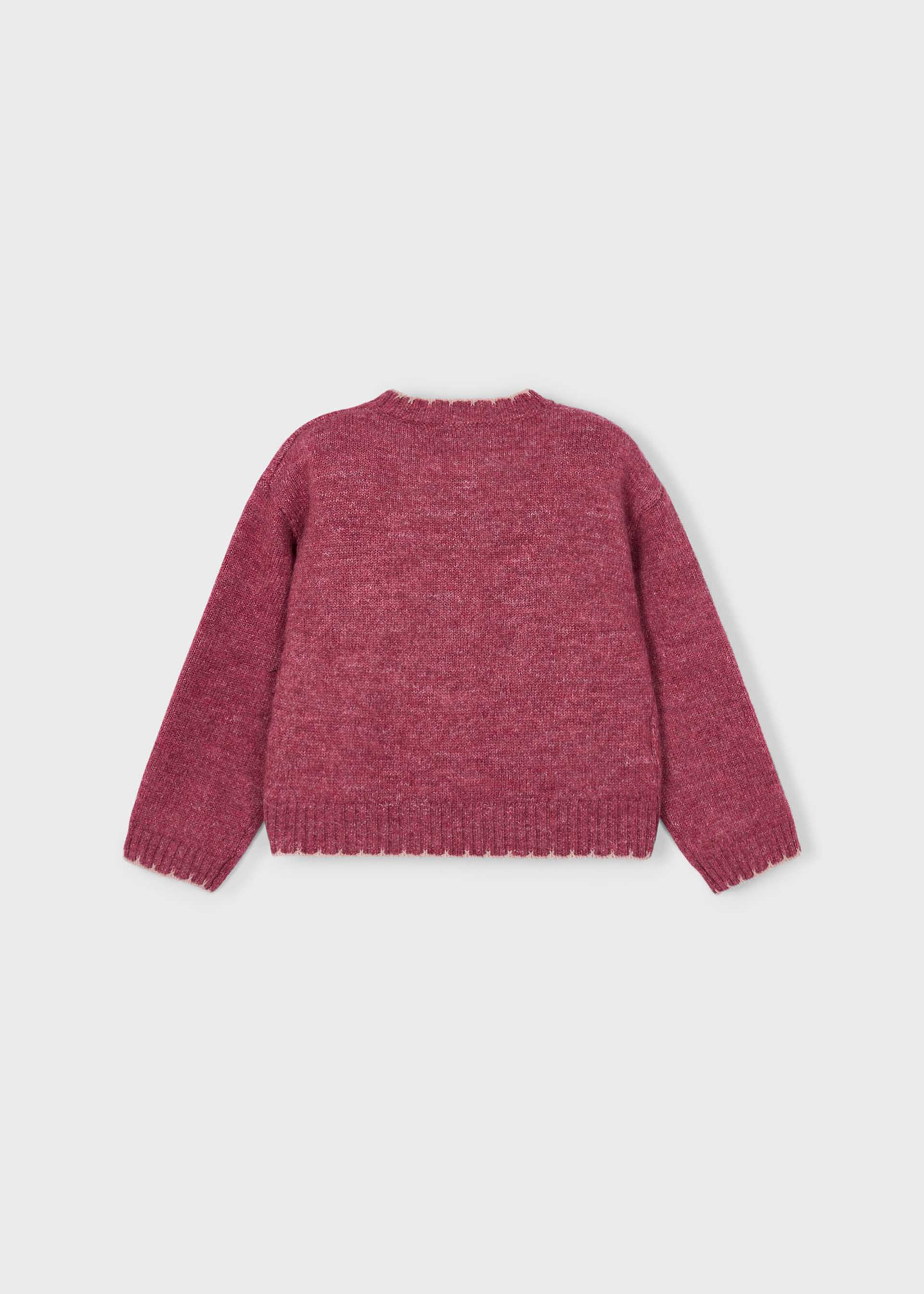 Pull brodé à paillettes fille