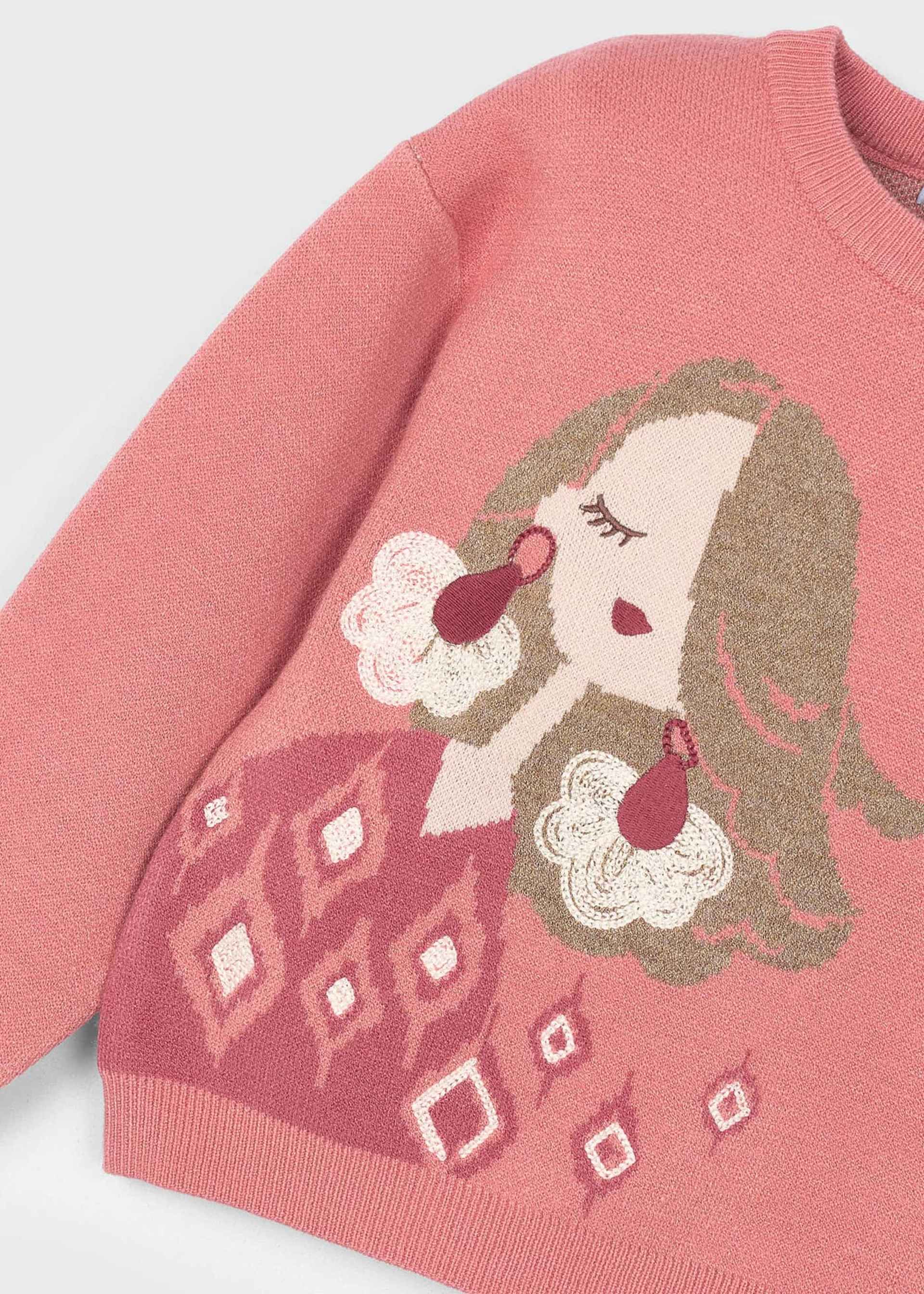 Girls jacquard jumper