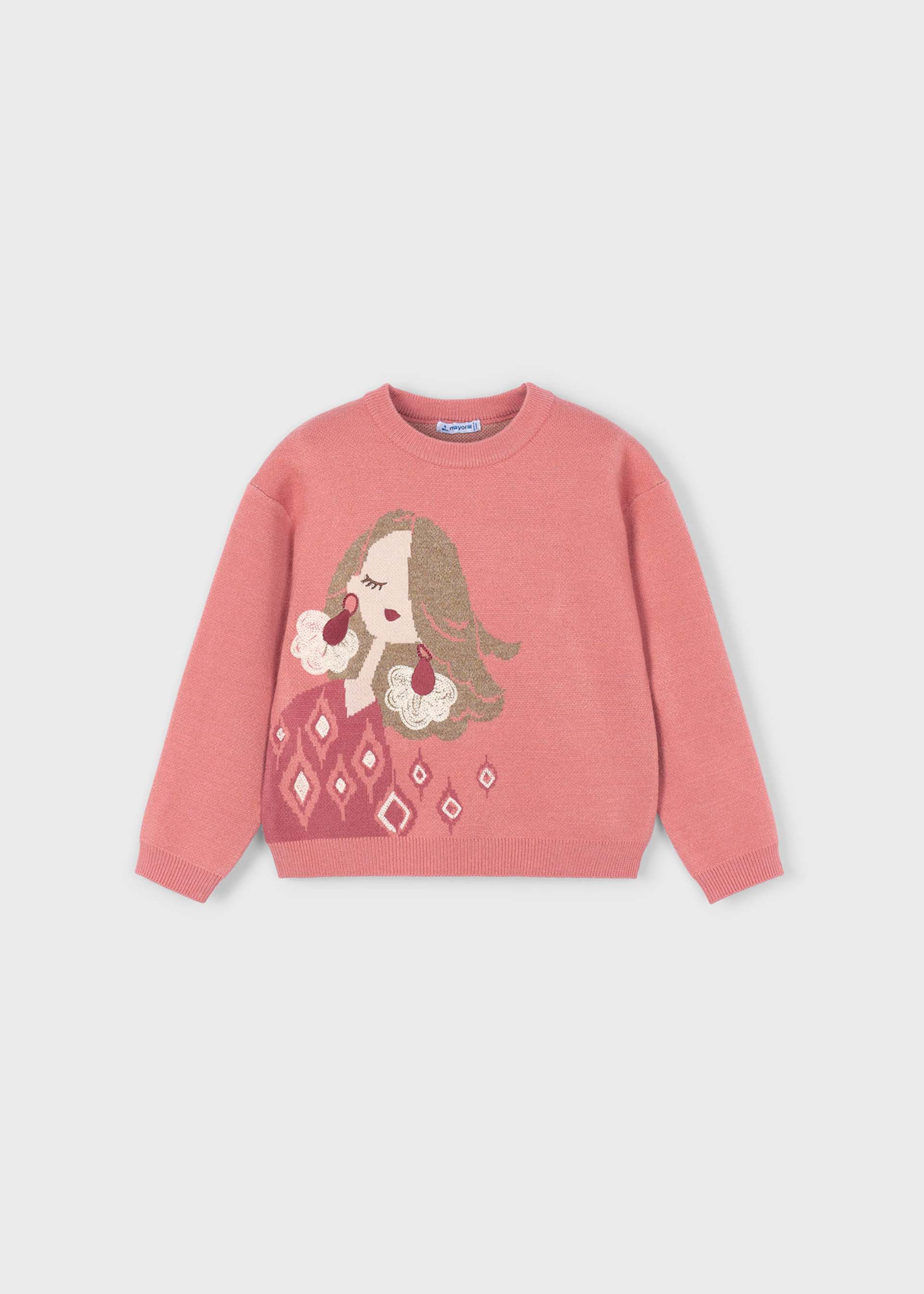 Camisola jacquard menina