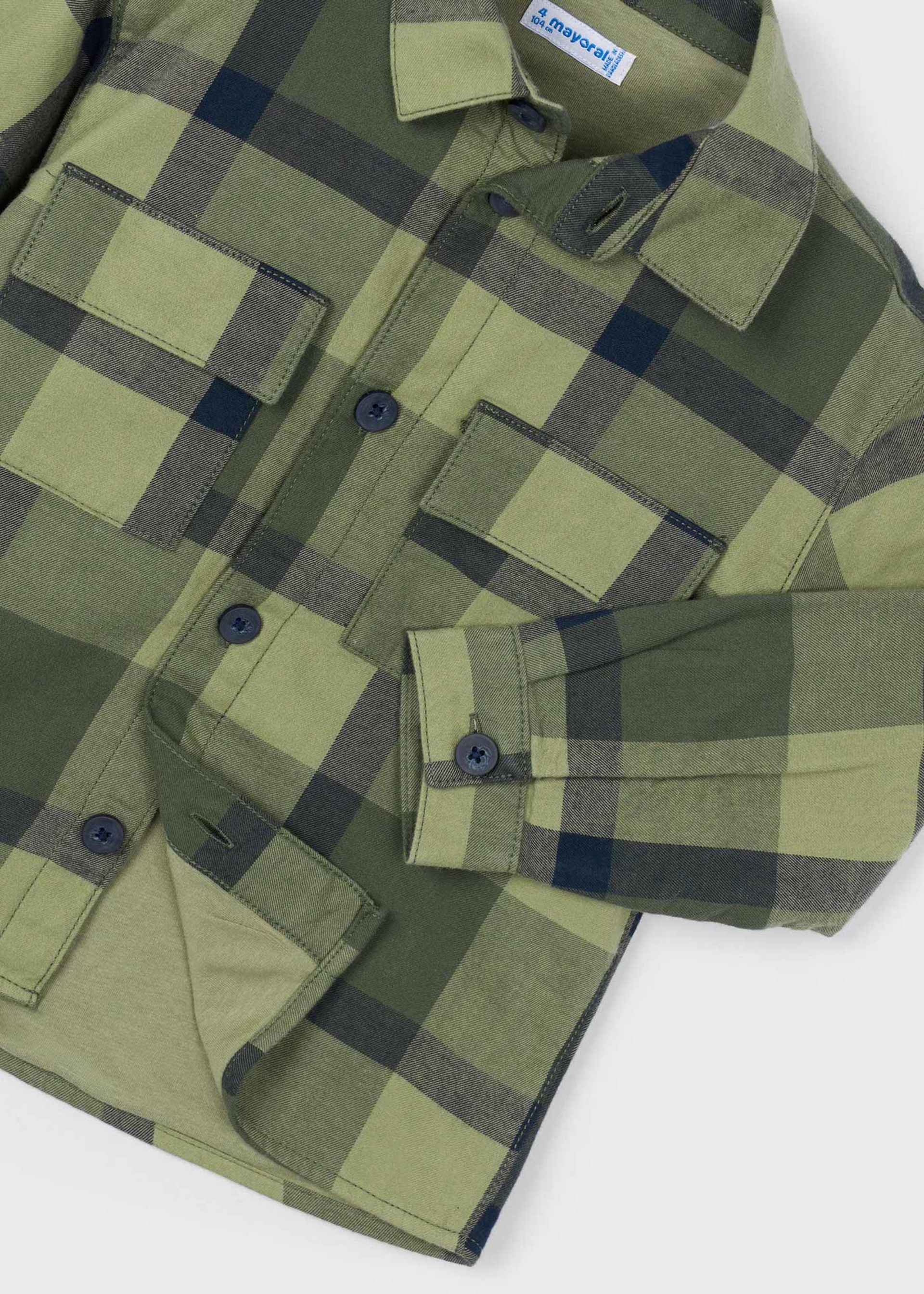 Boys check overshirt