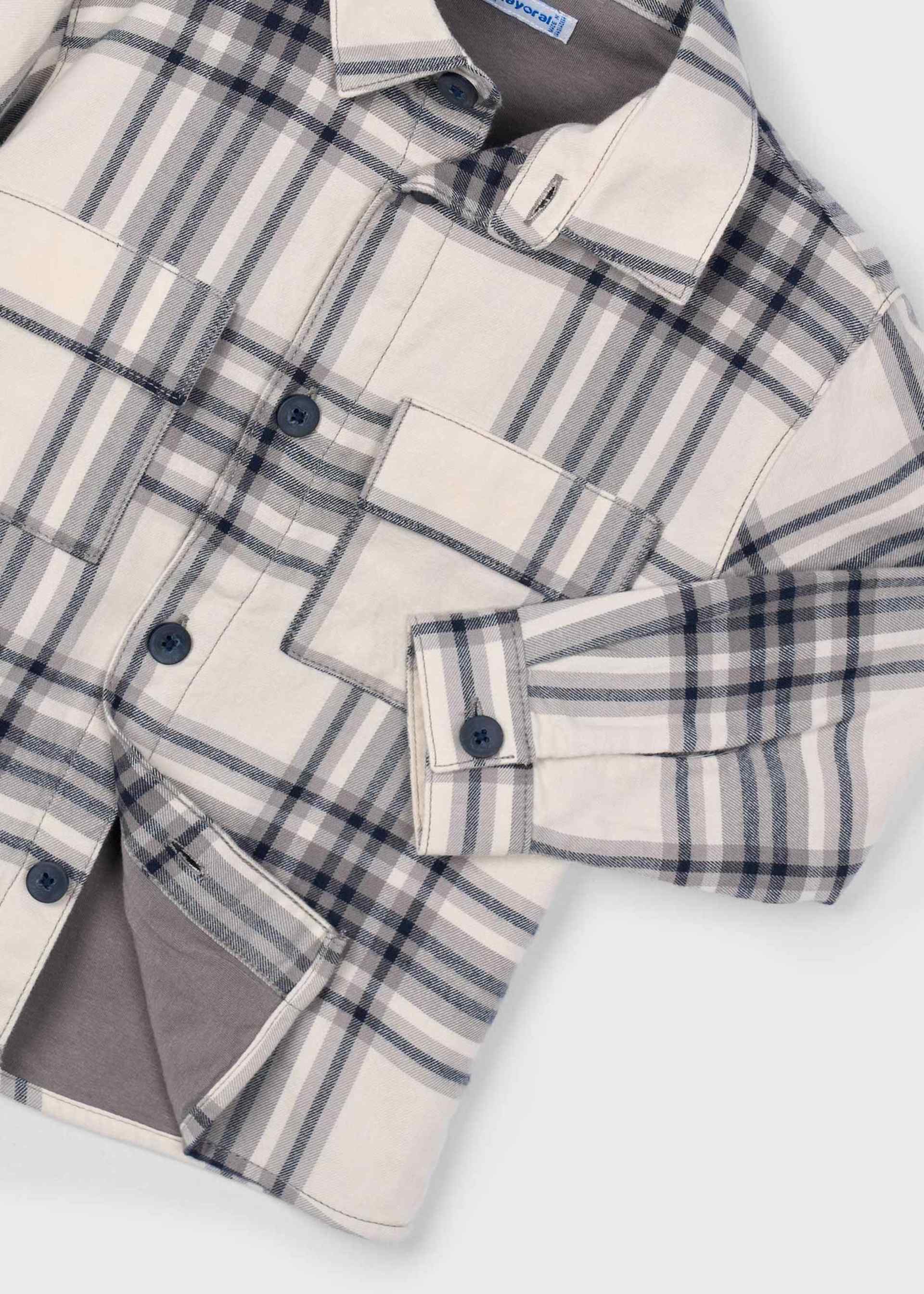 Boys check overshirt