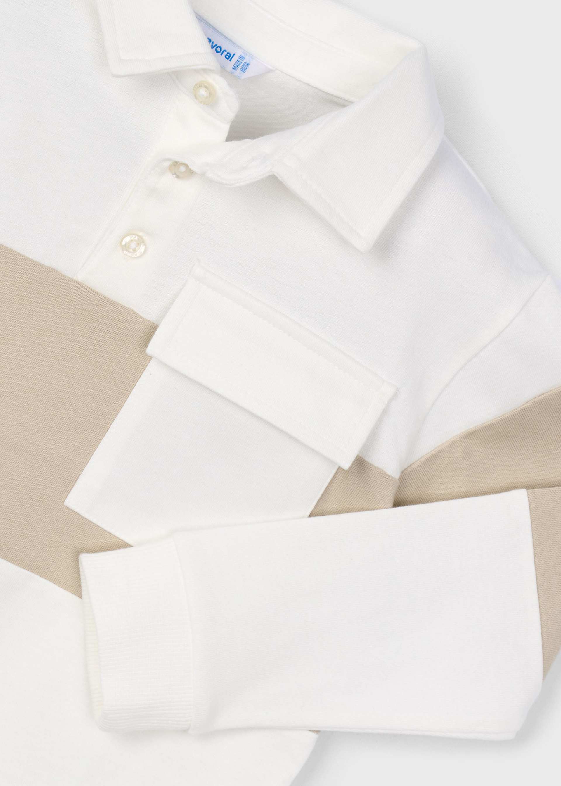 Boy Striped Knit Polo Shirt