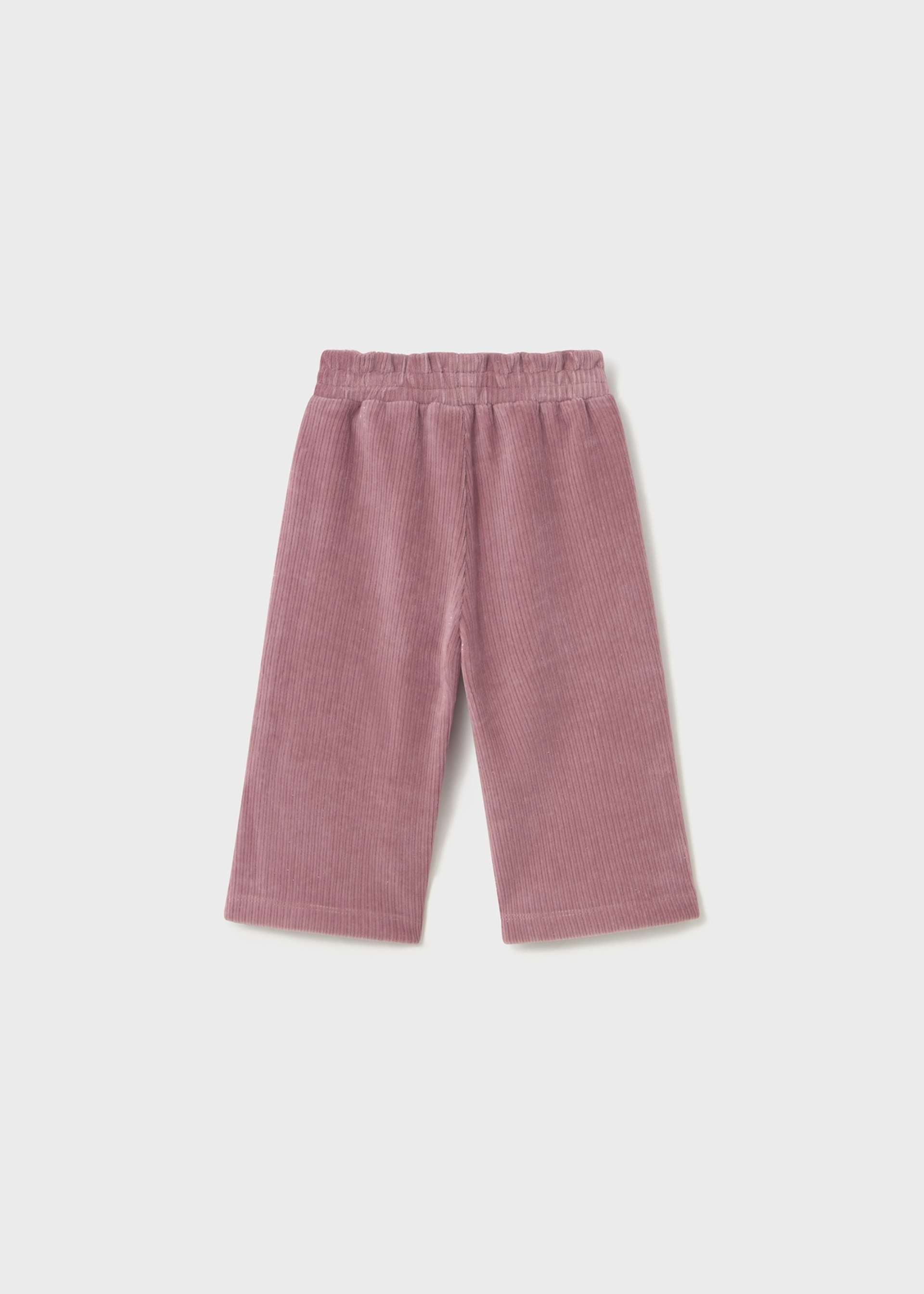 Baby corduroy knitted trousers