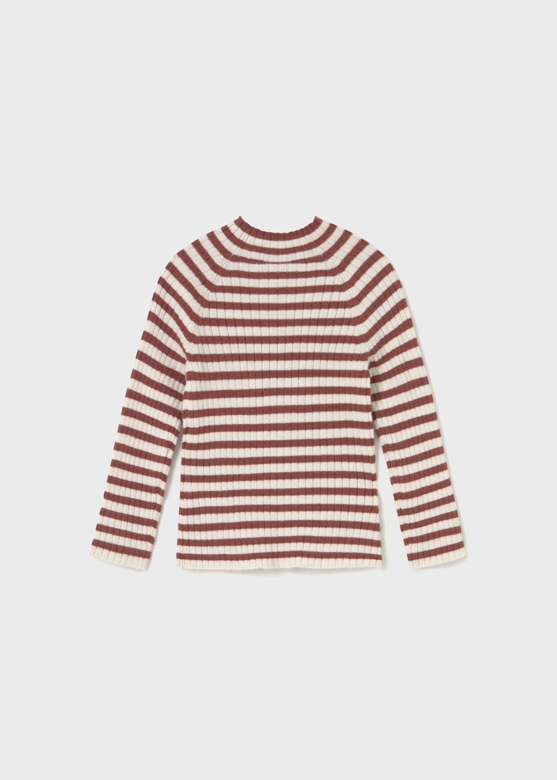 Camisola gola tricô bebé