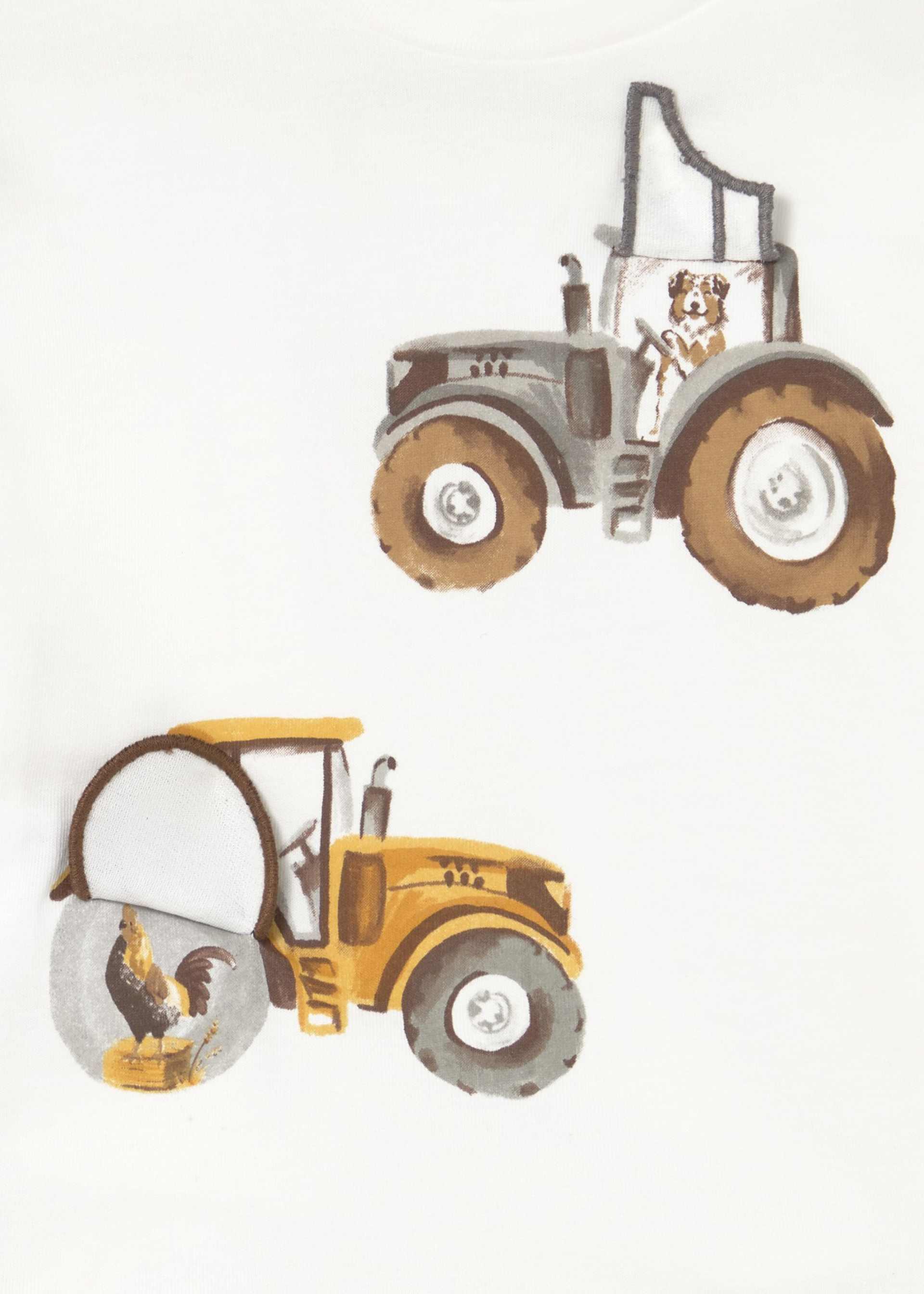 Camiseta interactiva tractor bebé