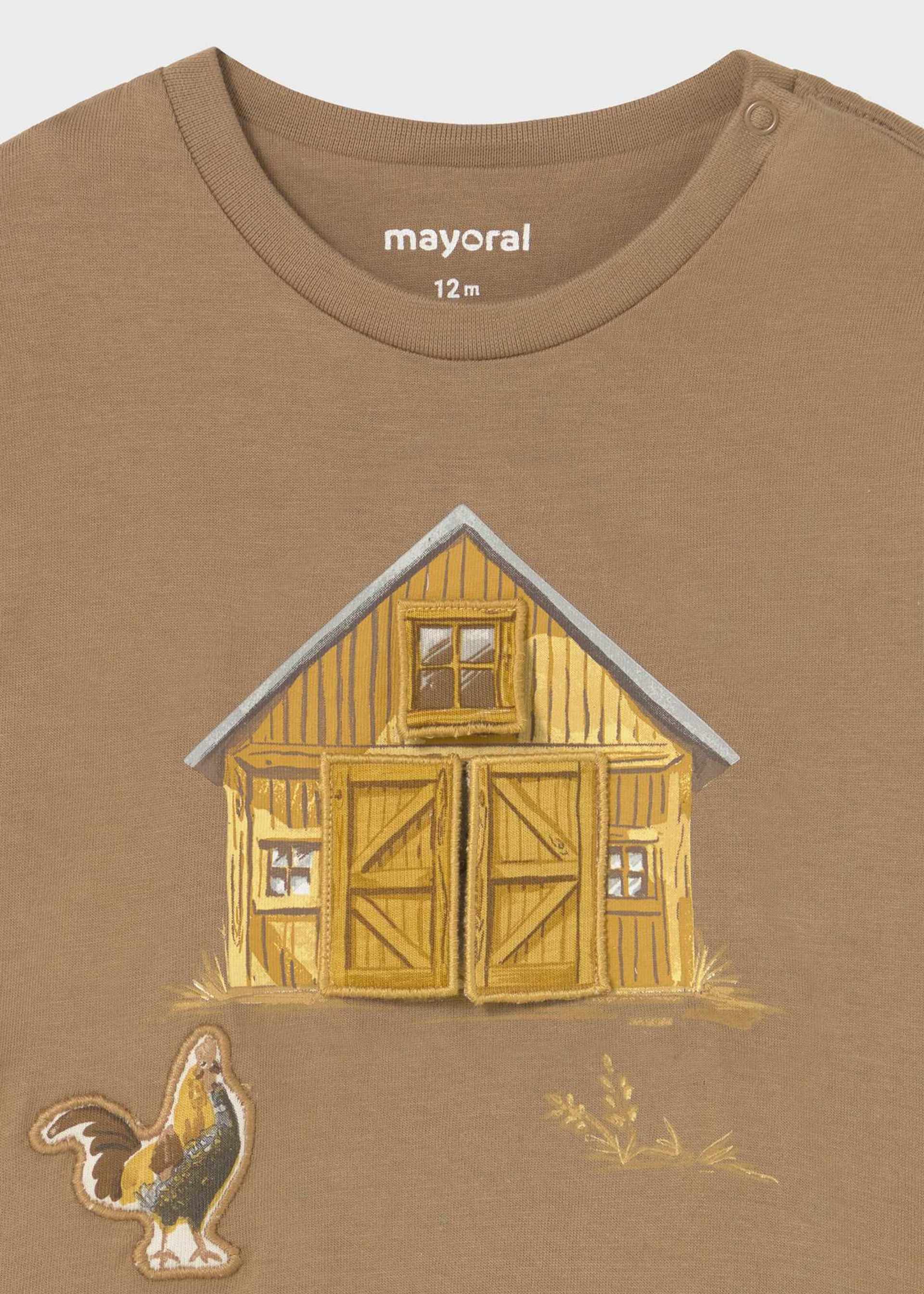 Camiseta interactiva granja bebé