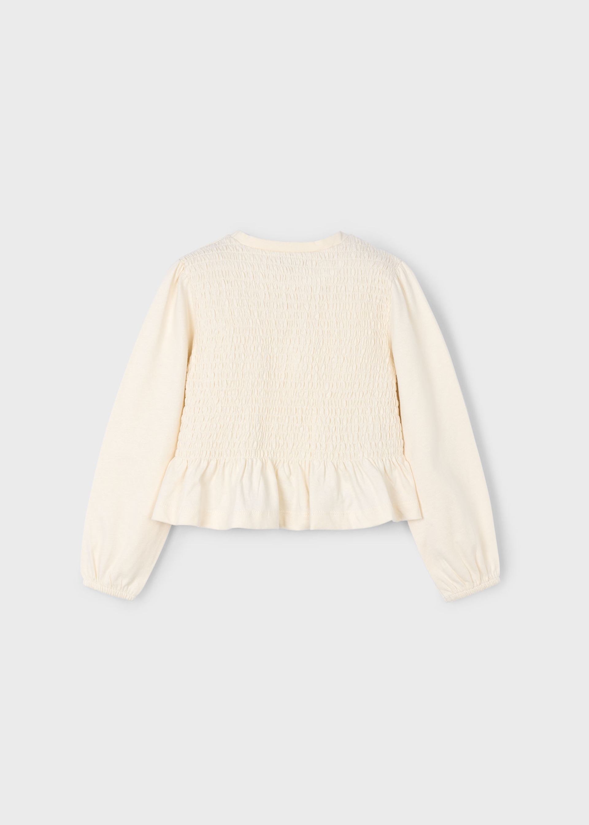 Playera nido de abeja niña