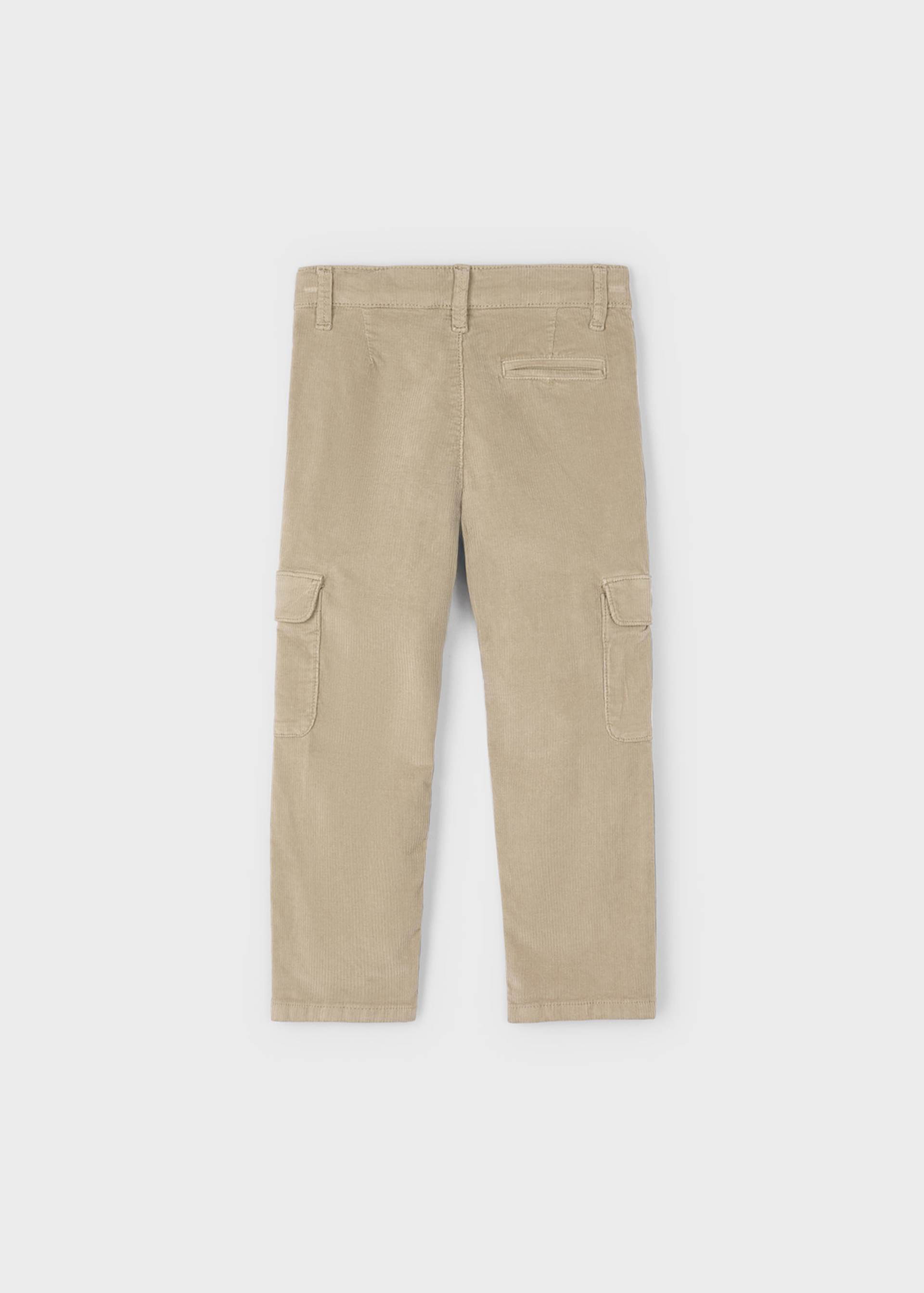 Pantalón cargo pana niño