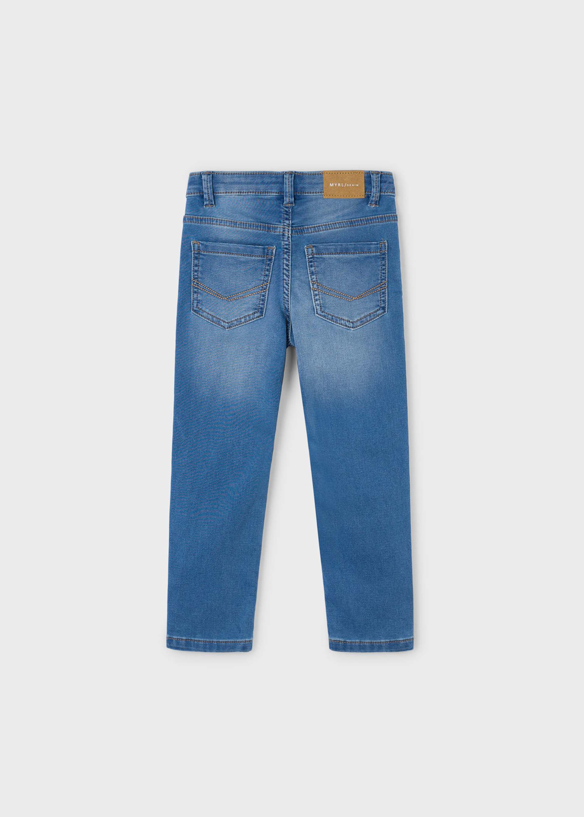 Pantalon denim slim garçon