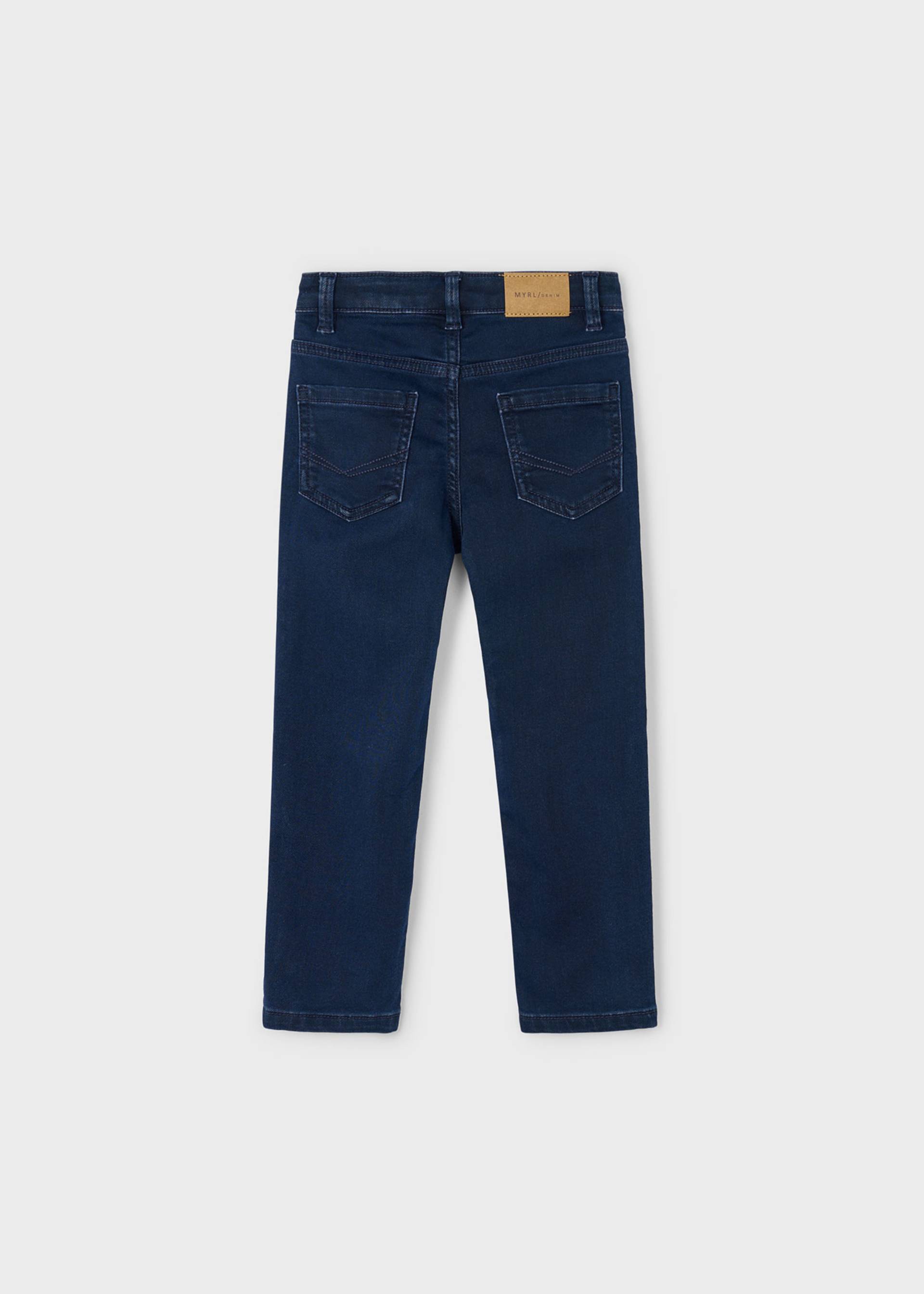 Pantalon denim slim garçon