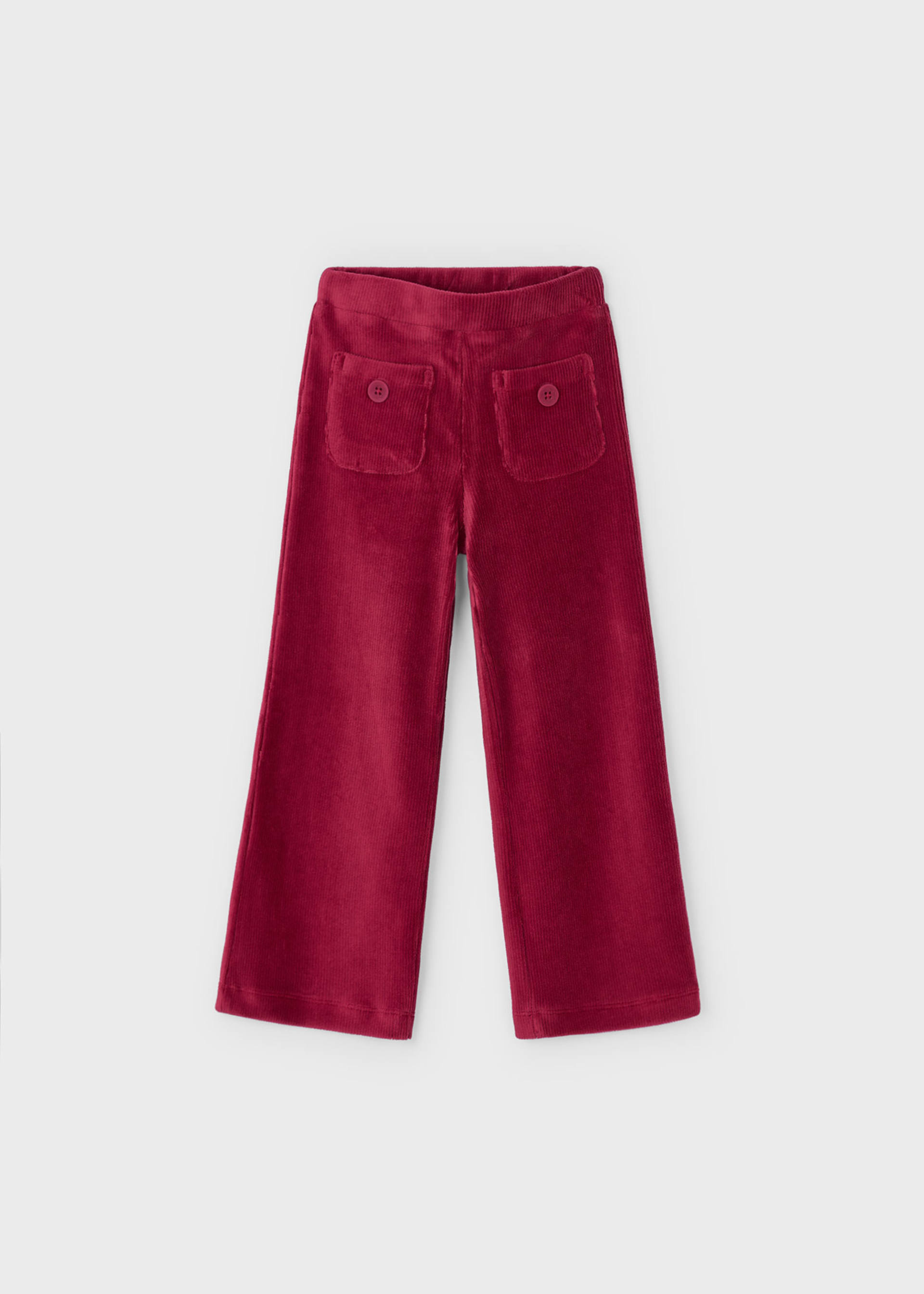 Pantalon en maille velours fille