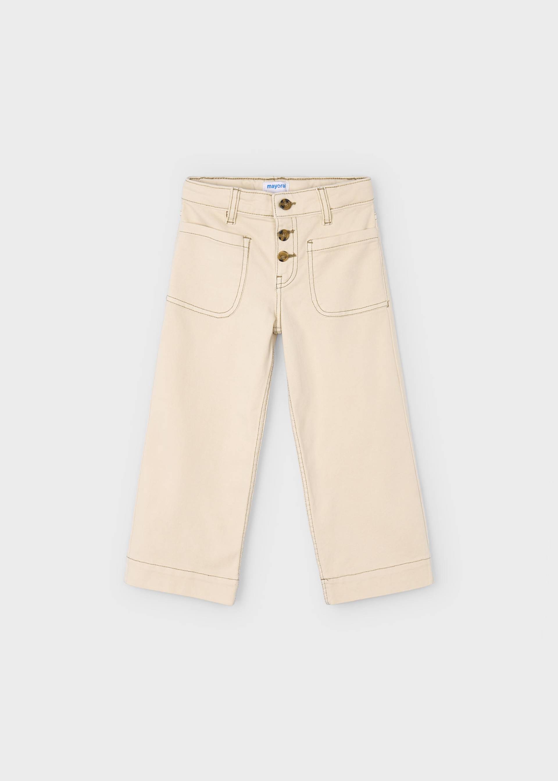 Girls twill trousers