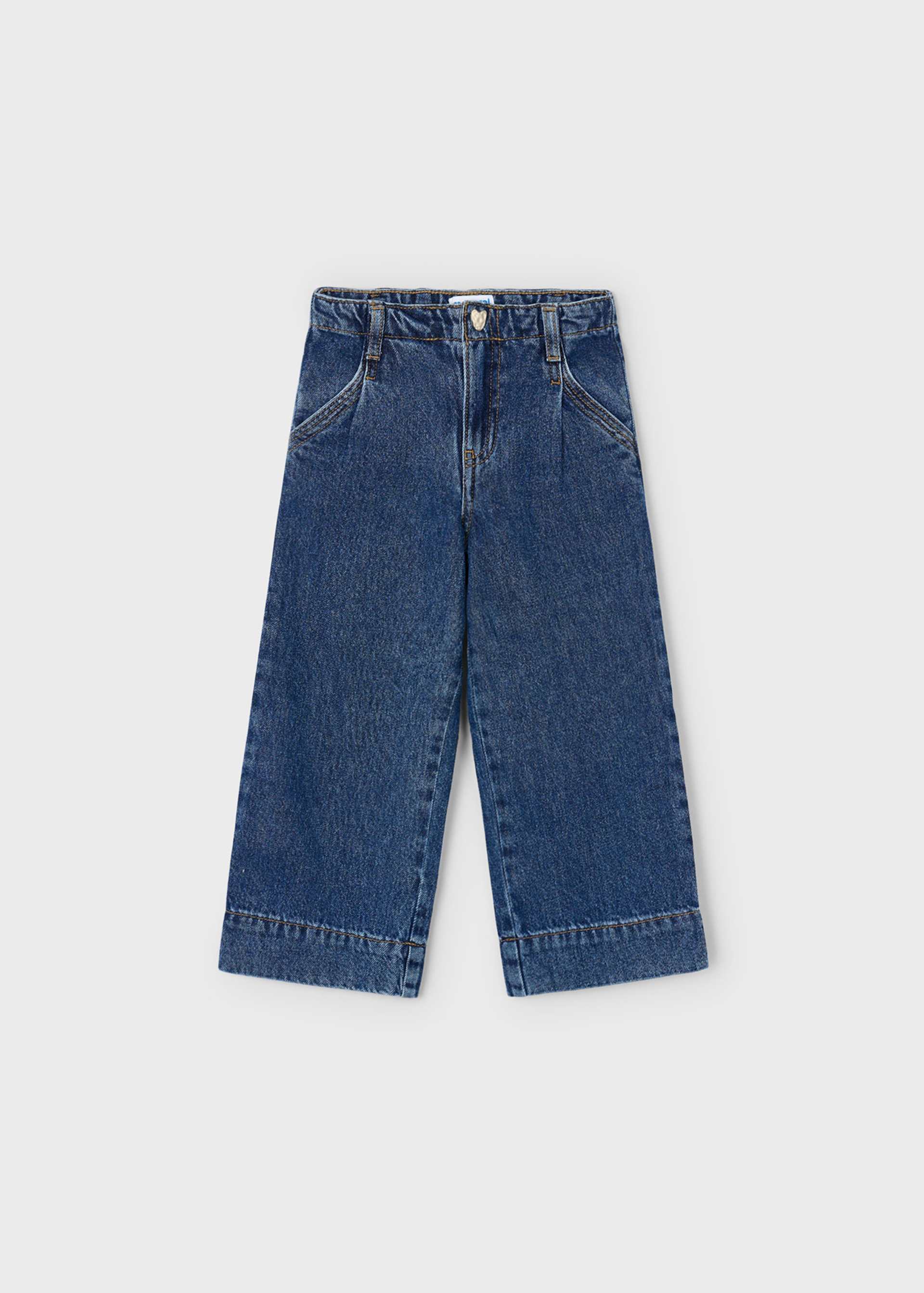 Pantalon en denim évasé fille Pantalon en denim évasé fille