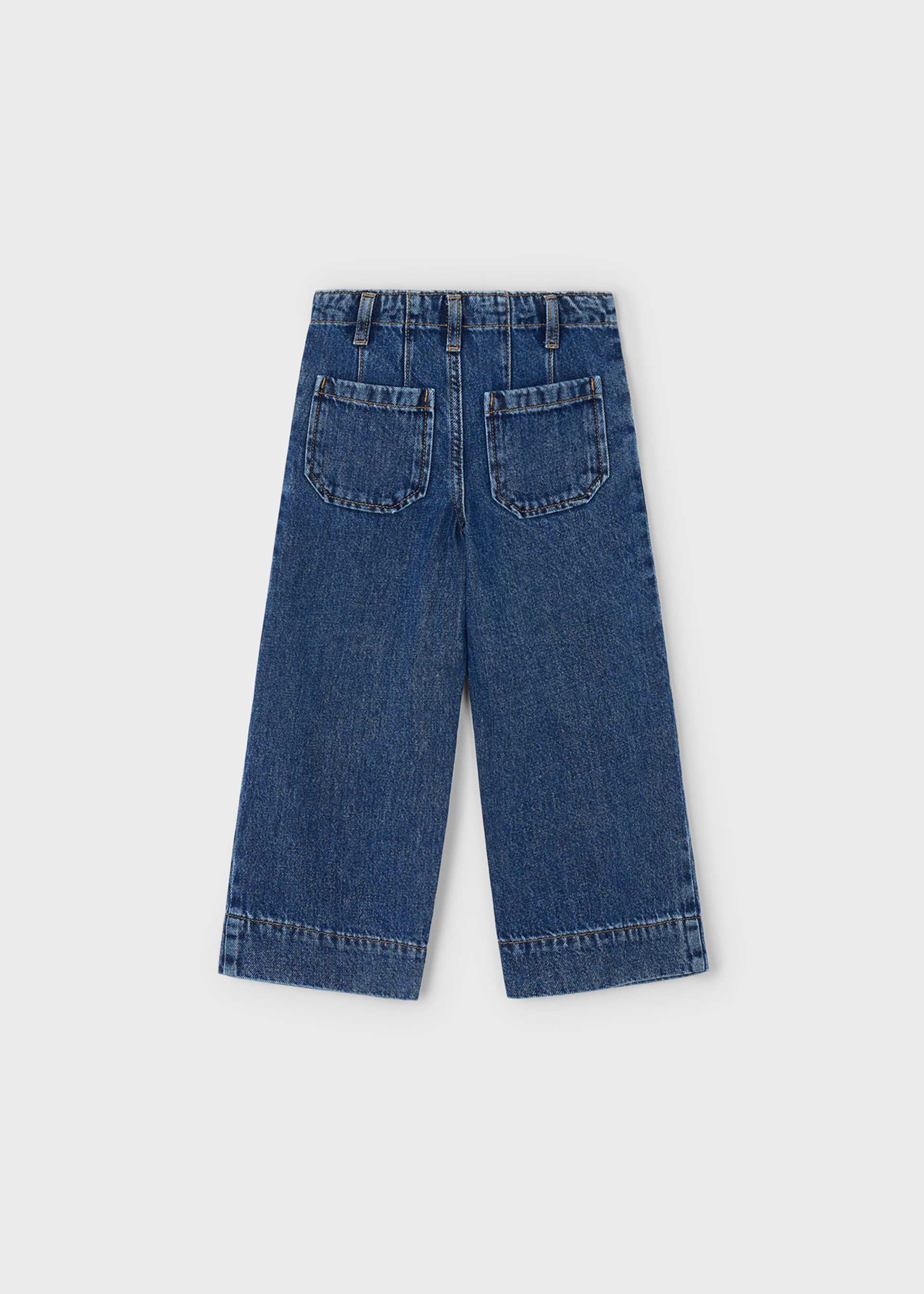 Pantalon en denim évasé fille Pantalon en denim évasé fille