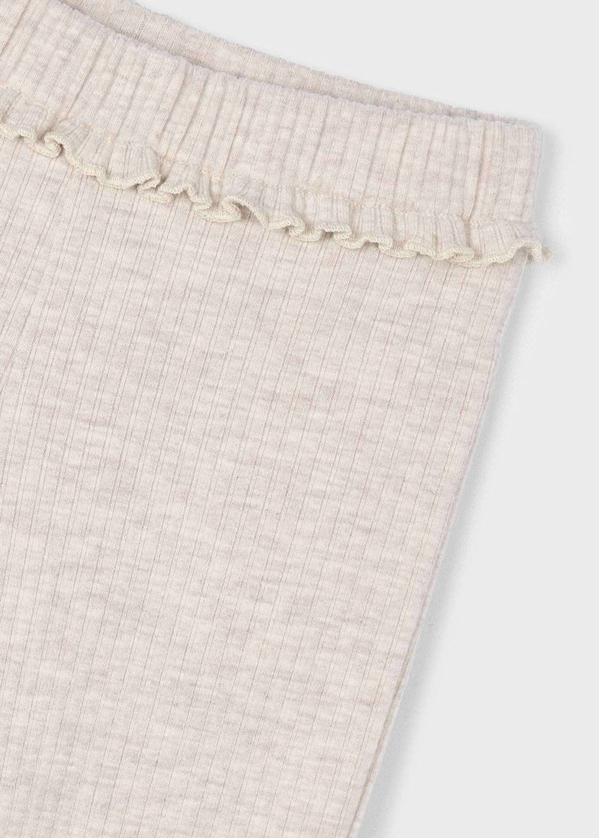 Legginsy prążkowane o kroju flare dla dziewczynki