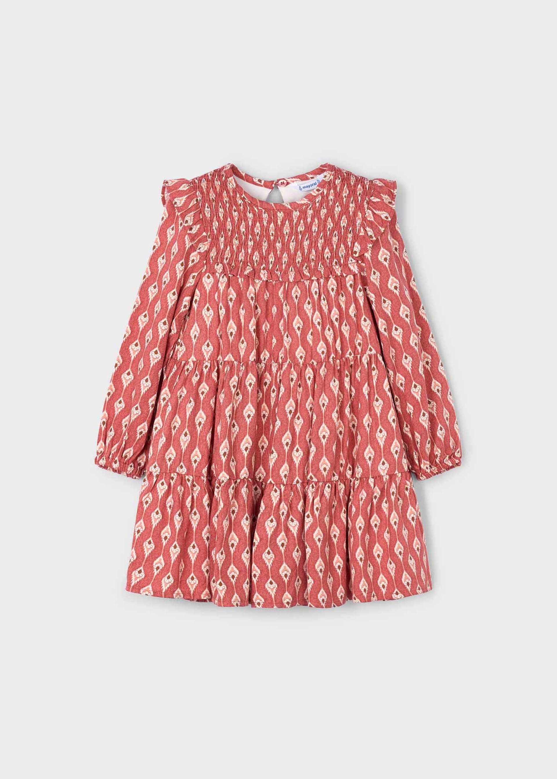 Girls viyella print dress