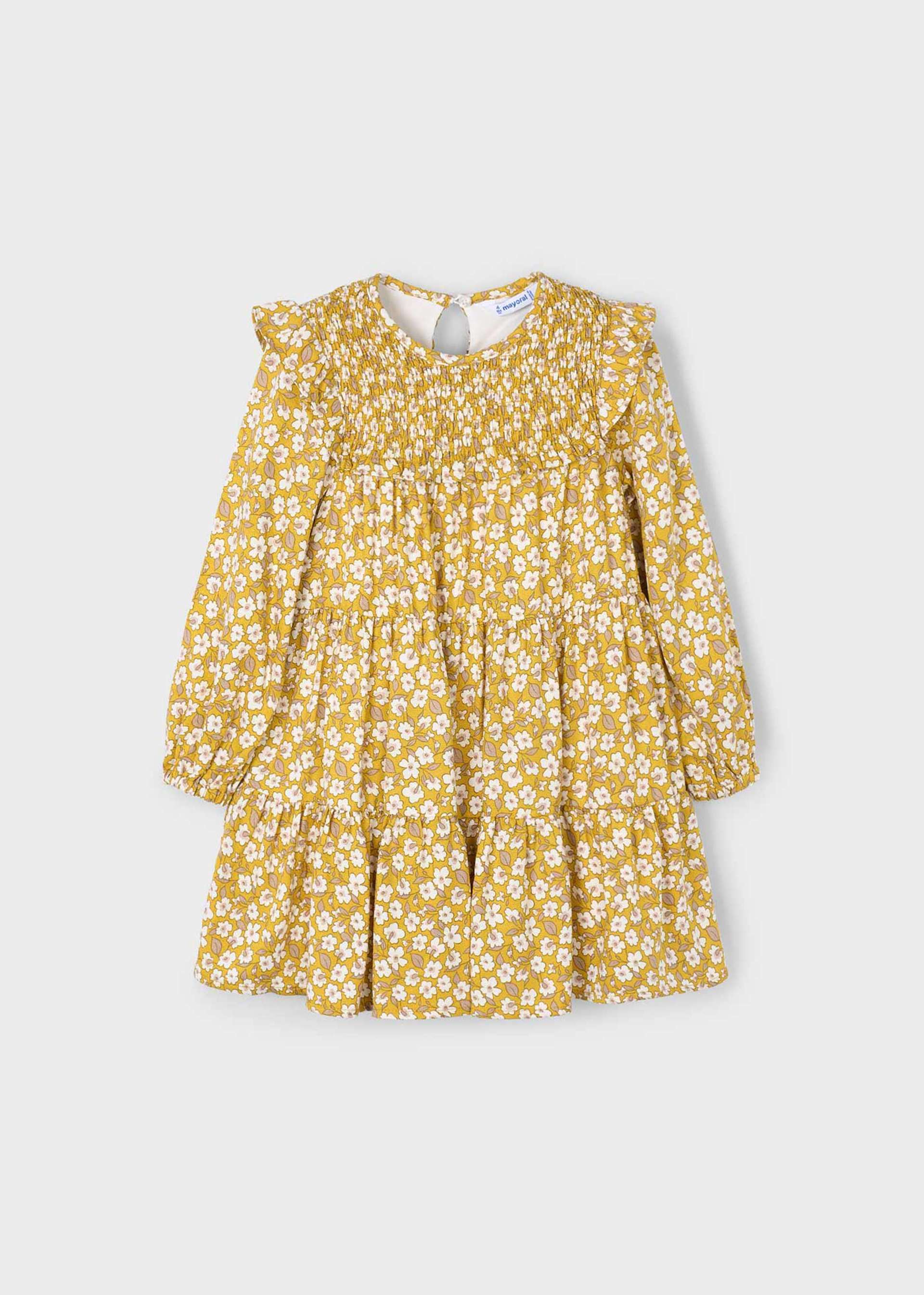 Girls viyella print dress