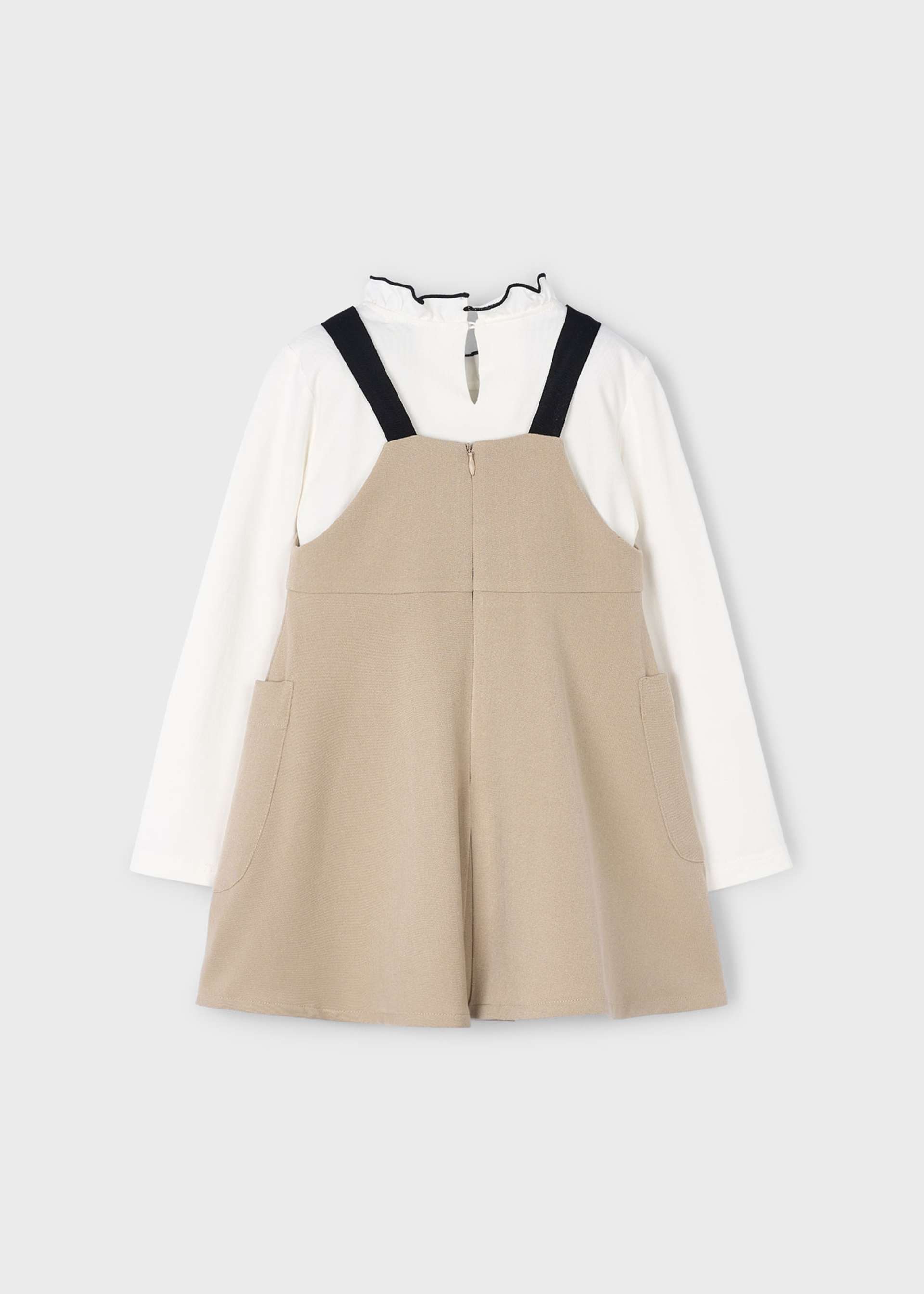 Girls pinafore and shirt Girls pinafore and shirt