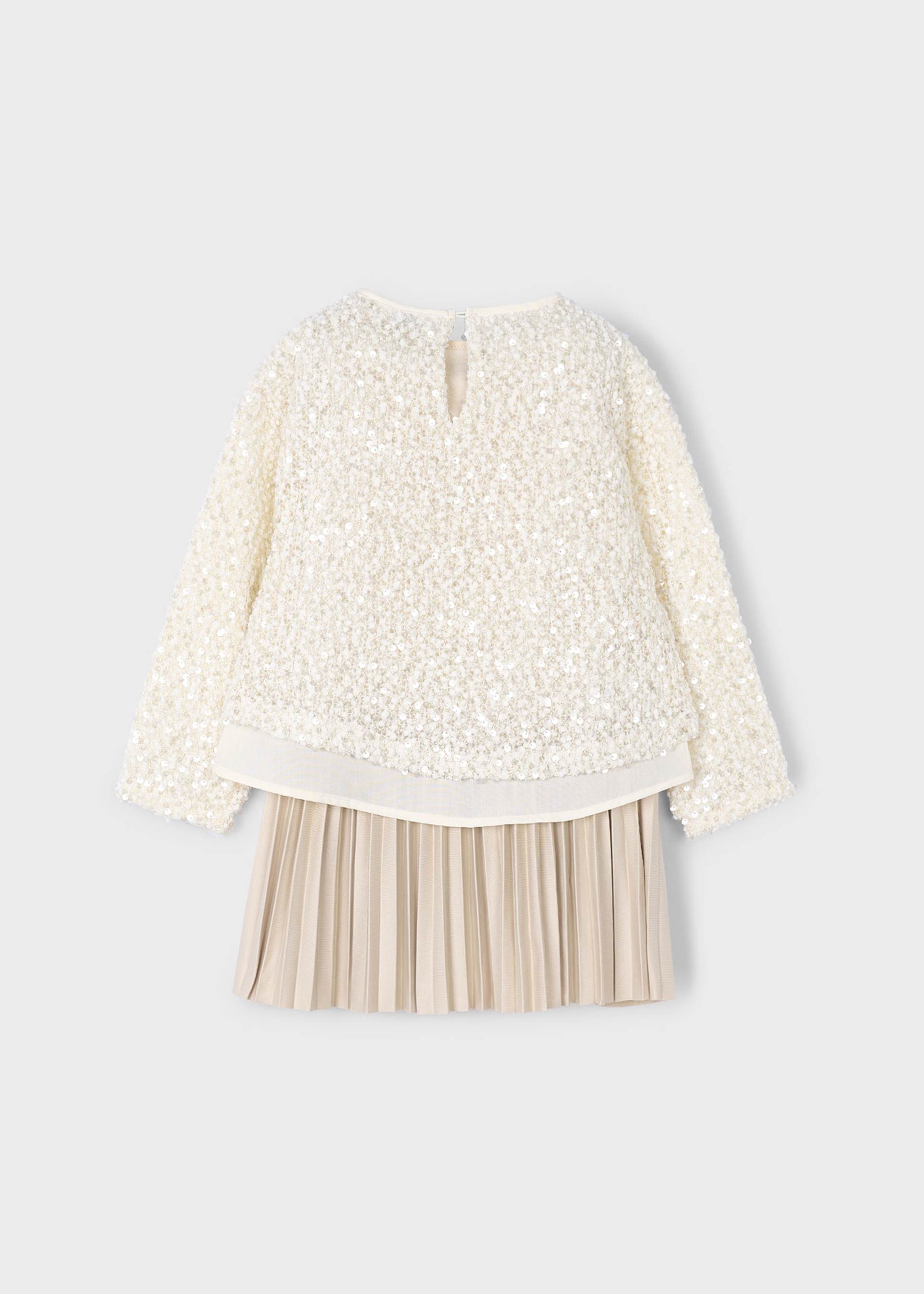 Girls combined sequin dress Girls combined sequin dress