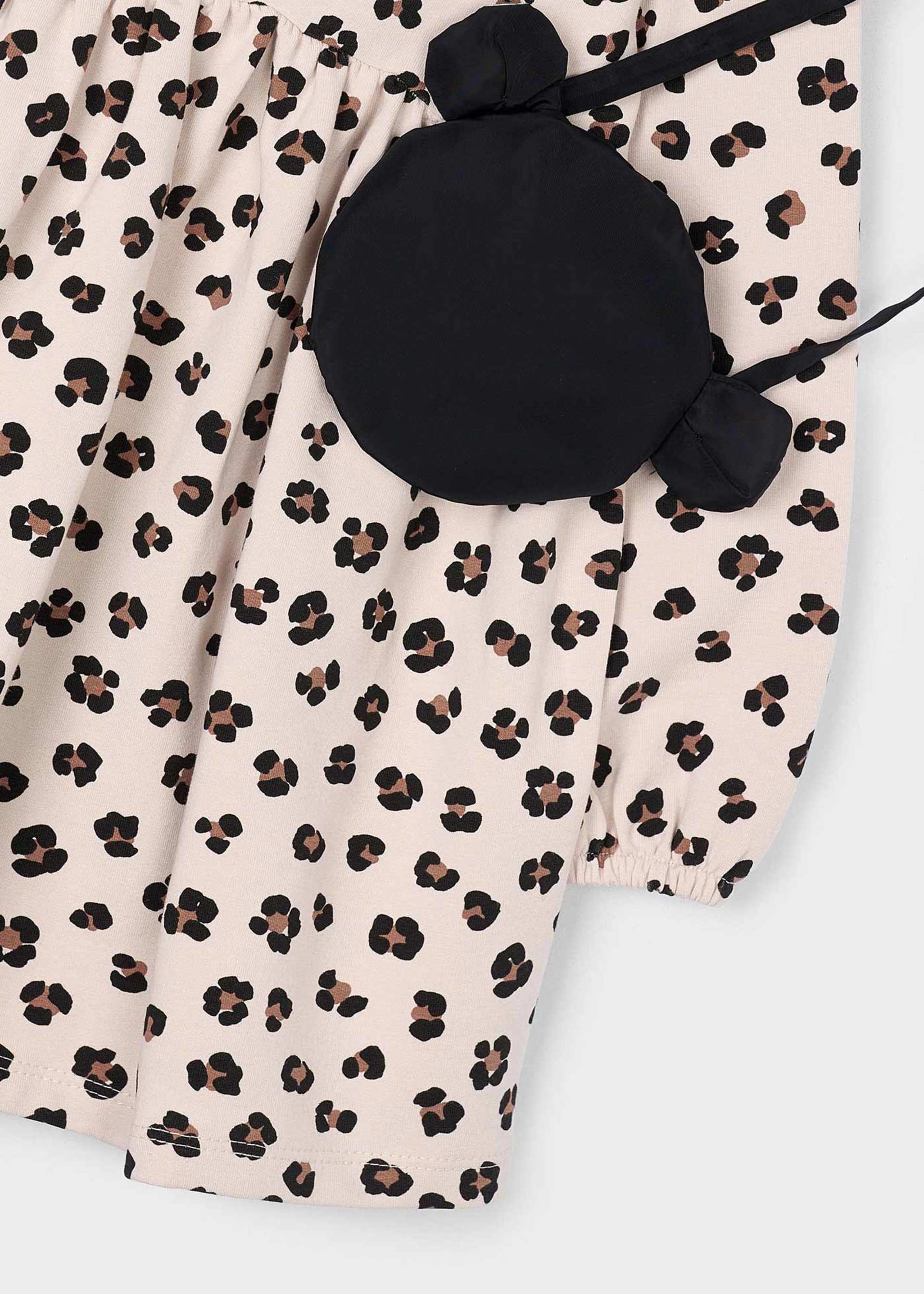 Vestido felpa con bolso niña