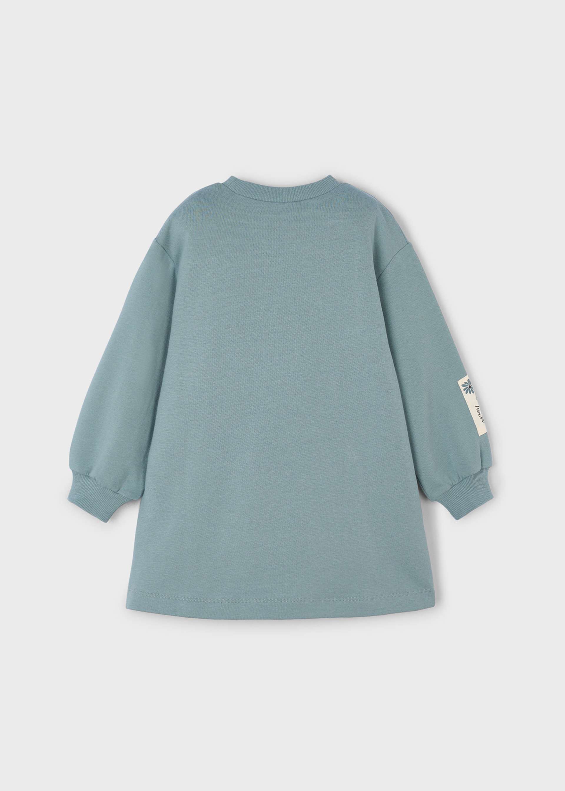 Girls fleece graphic dress