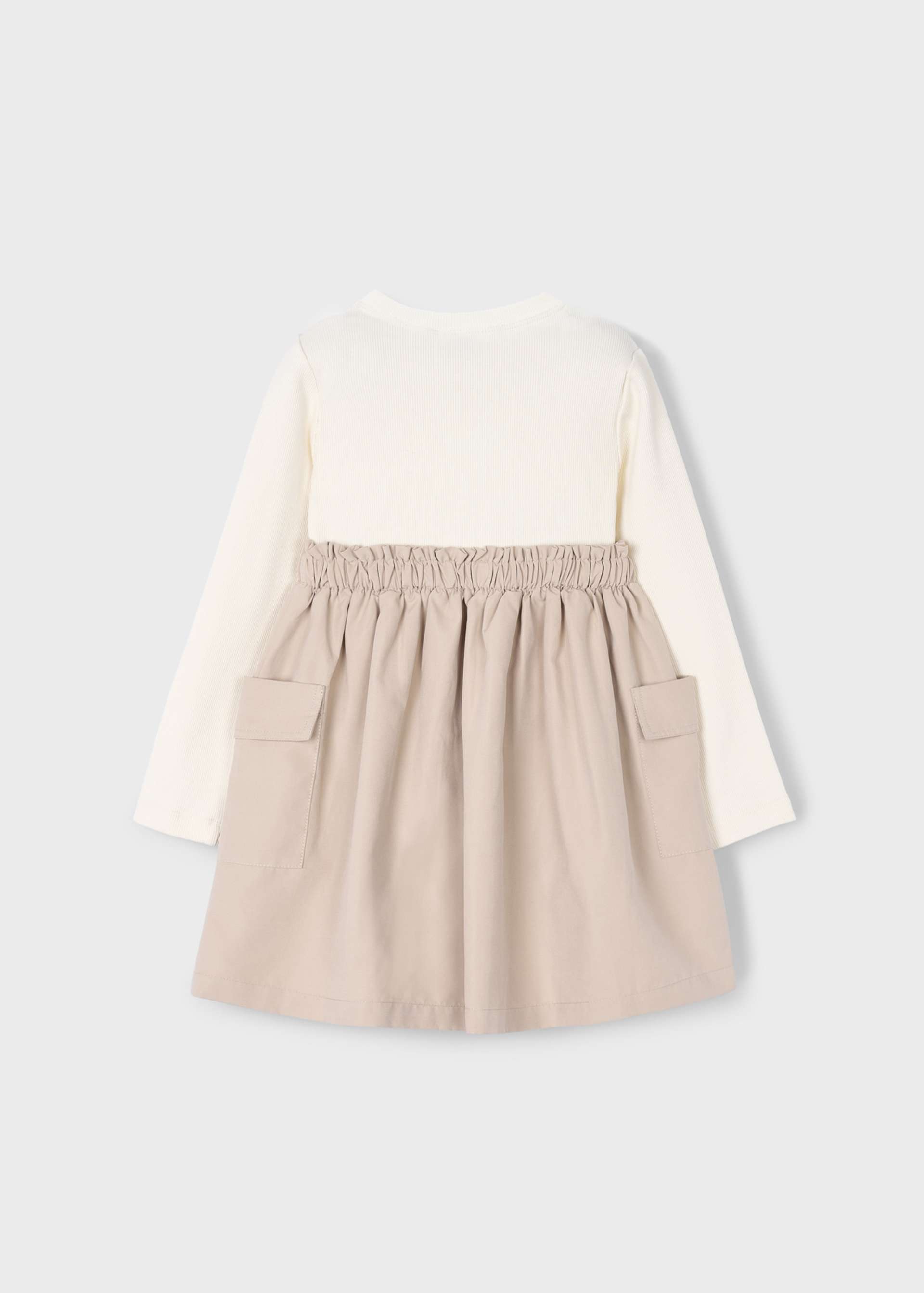 Vestido combinado cargo niña Vestido combinado cargo niña