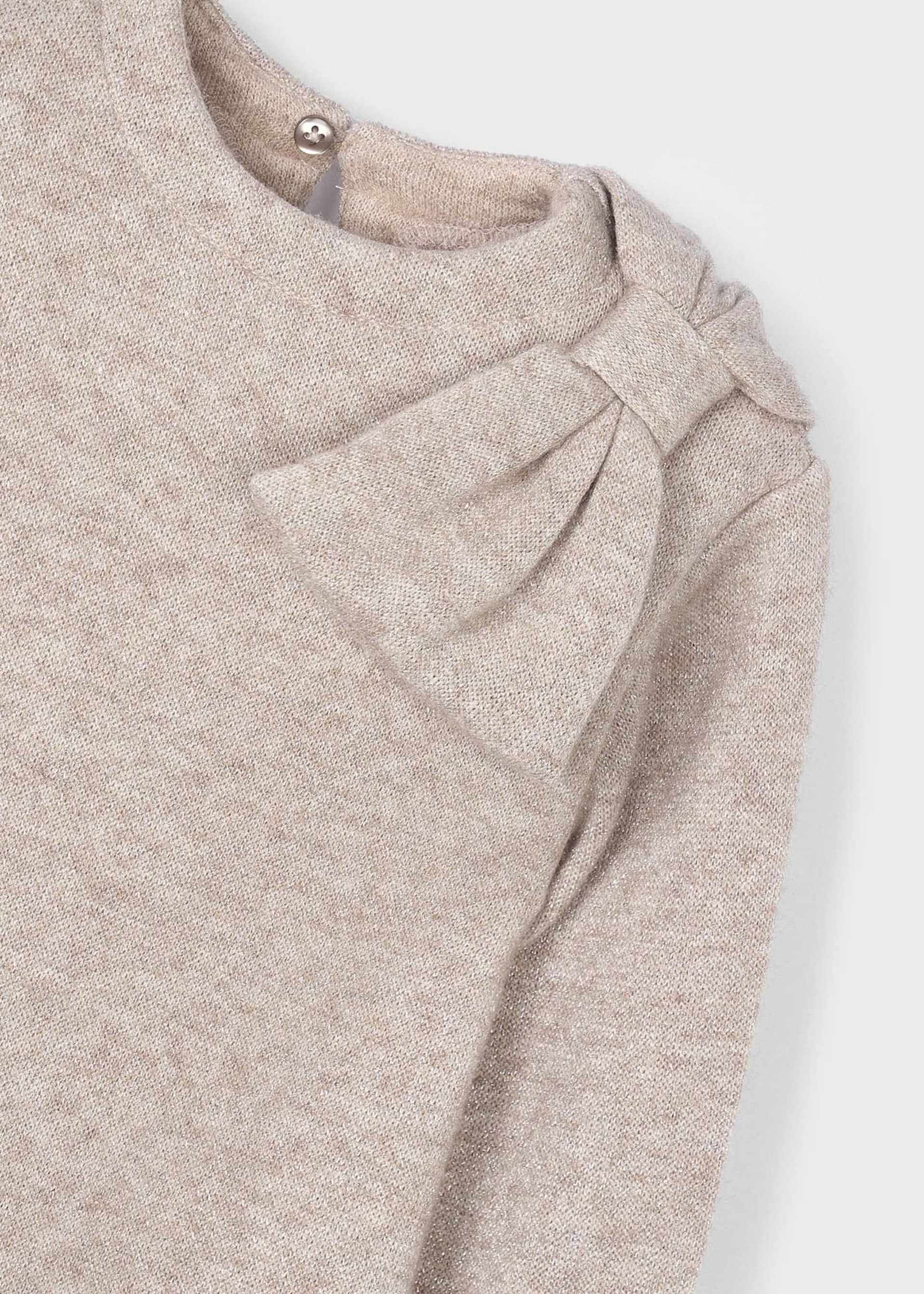 Robe en tricot à nœuds fille