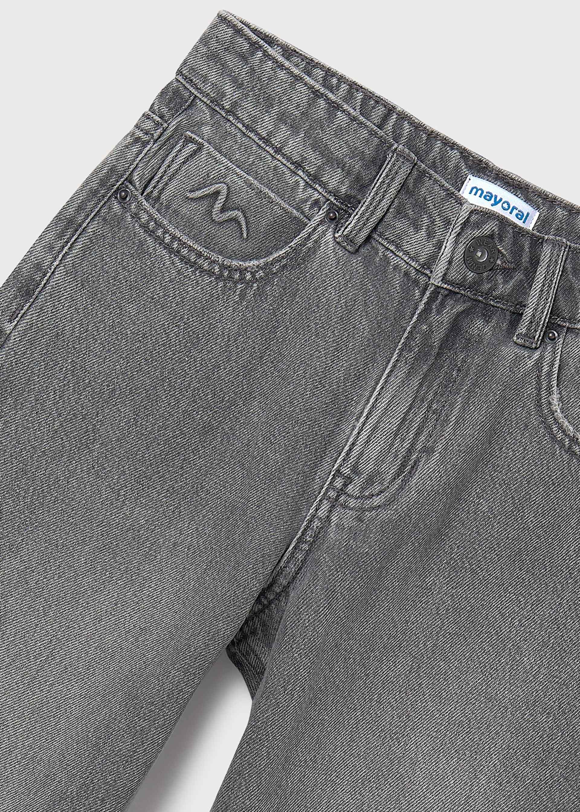 Pantalon large en denim fille