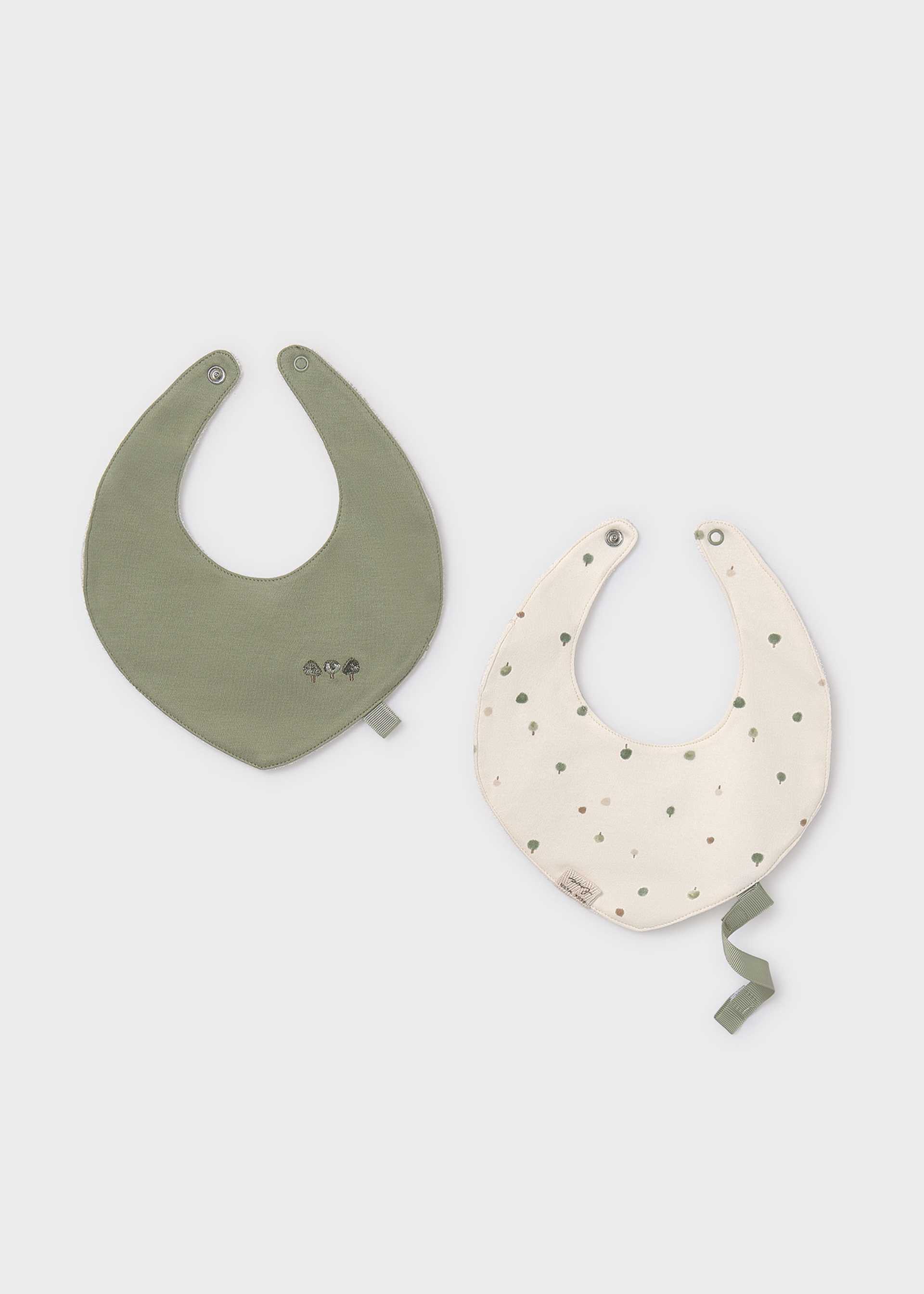 Set 2 baberos impermeables bebé