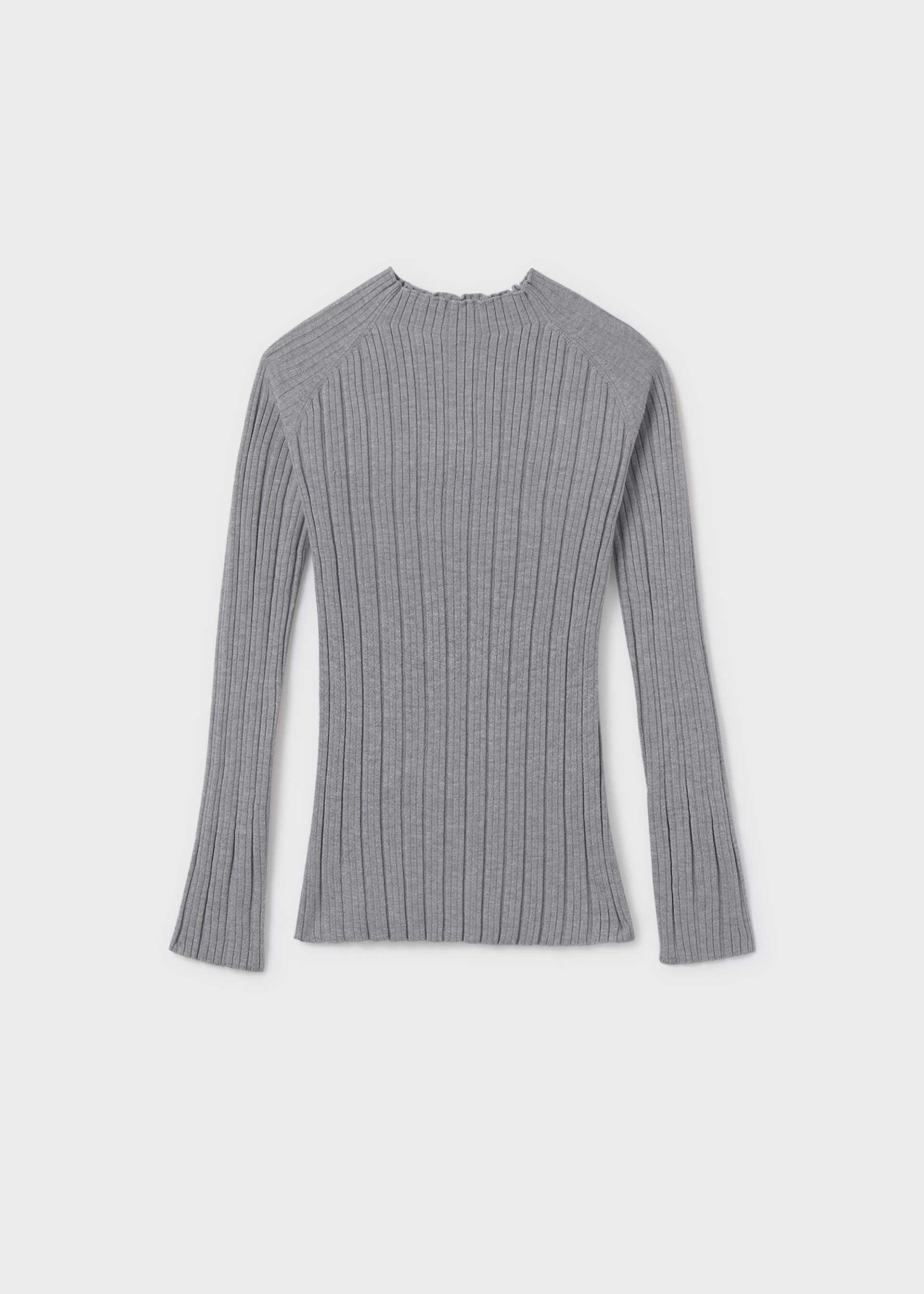 Playera cuello se alto tricot chica