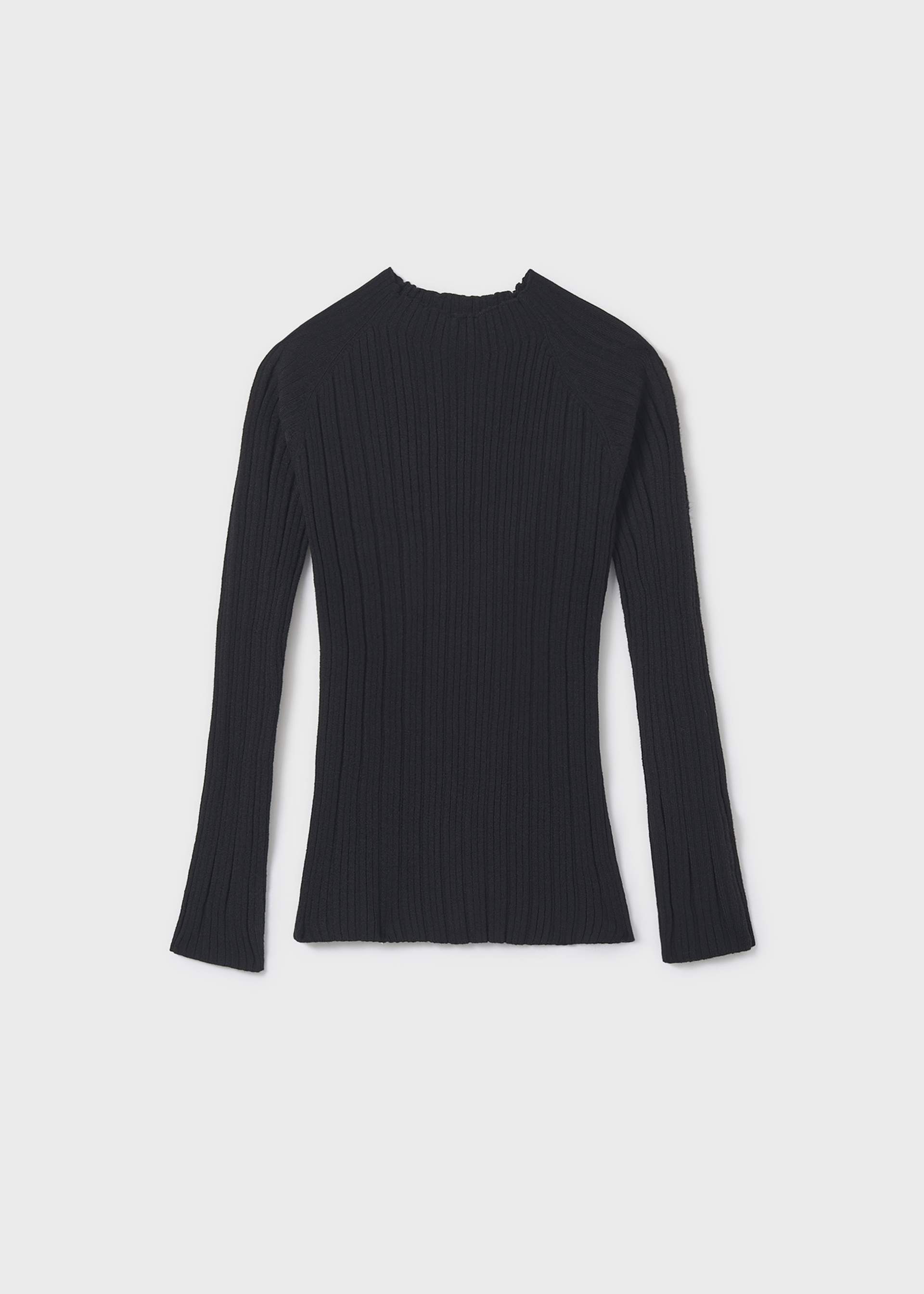 Girls semi sheer knitted jumper